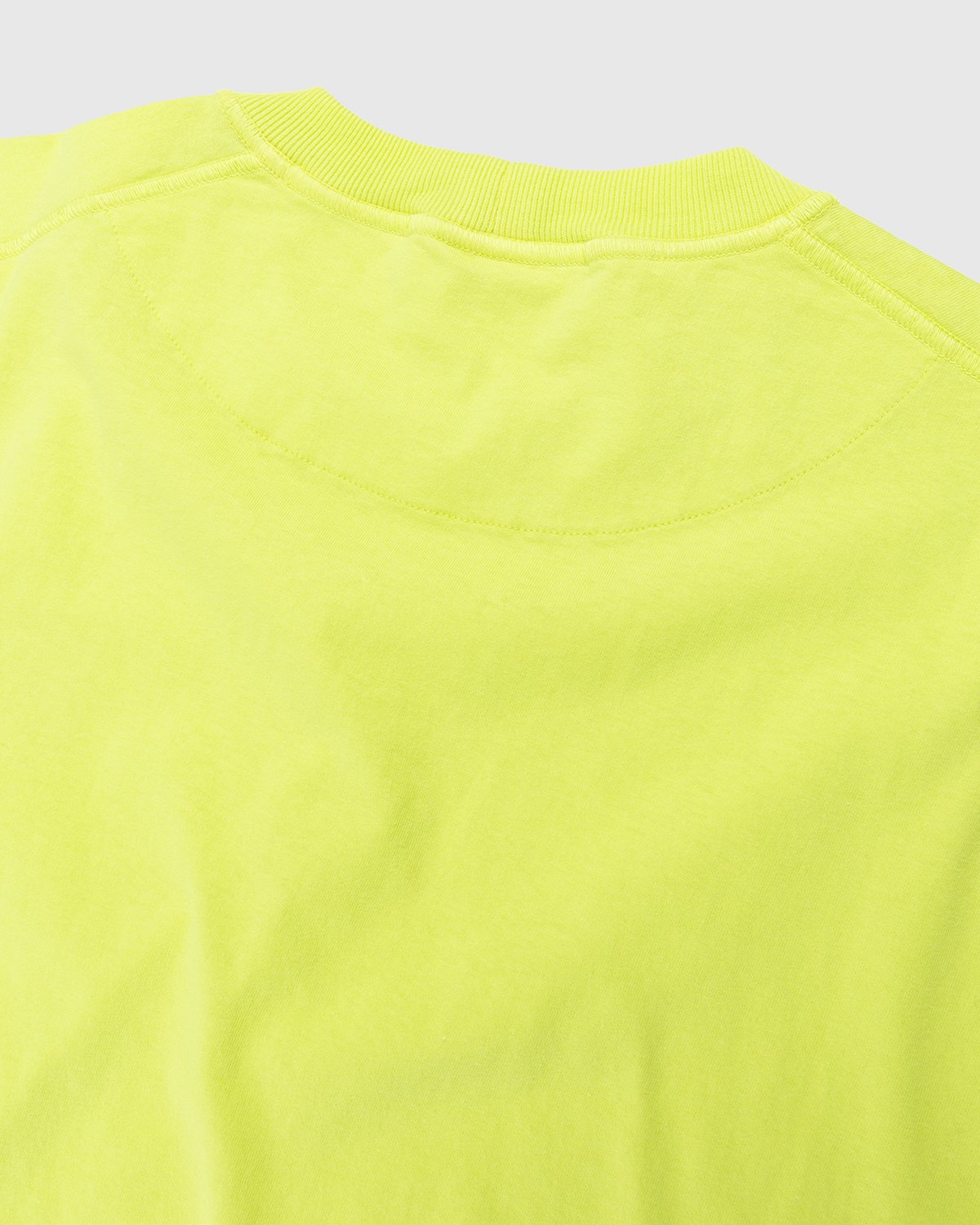 Stone Island - 23757 Garment-Dyed Fissato T-Shirt Lemon - Clothing - Yellow - Image 3