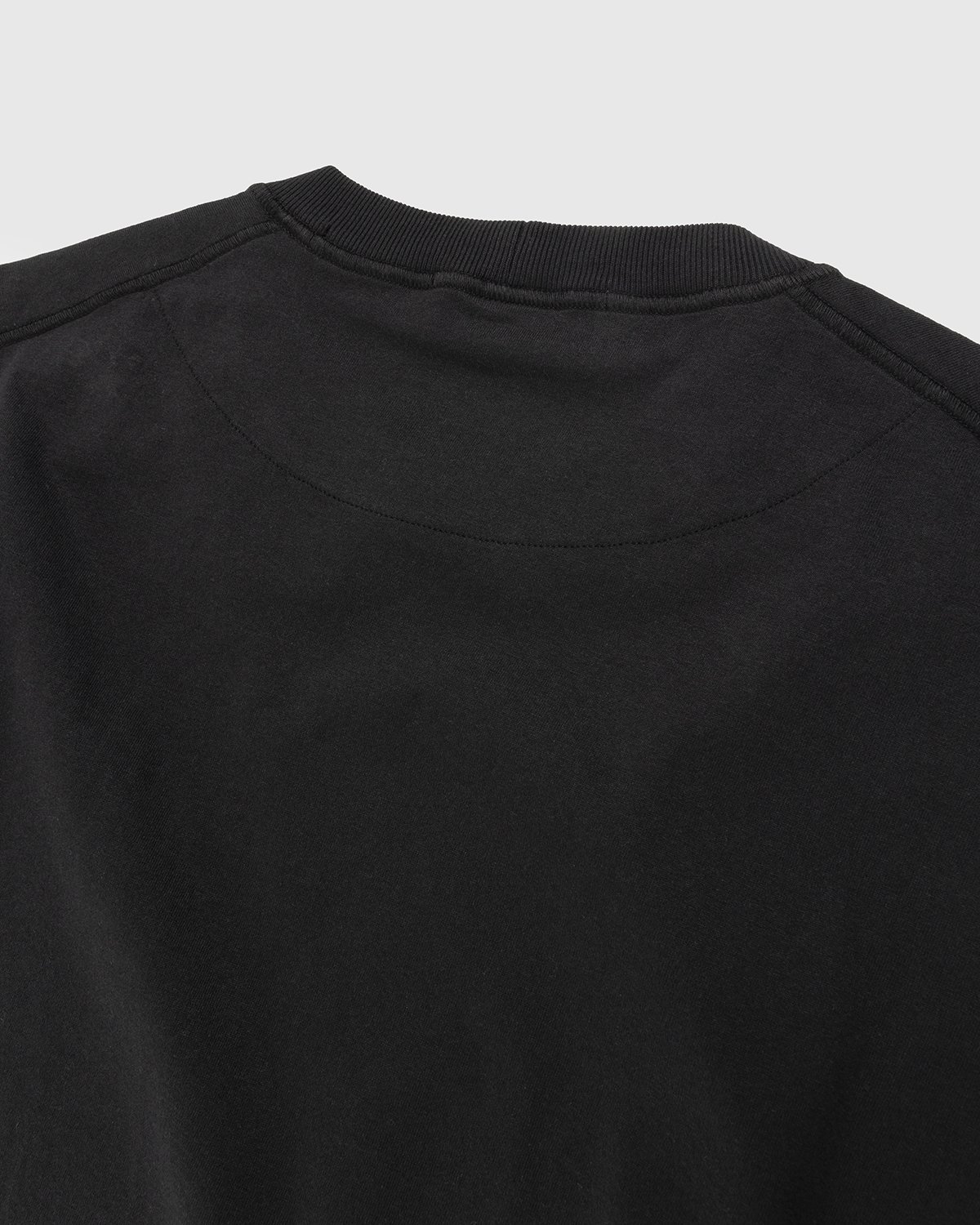 Stone Island - 23757 Garment-Dyed Fissato T-Shirt Black - Clothing - Black - Image 3