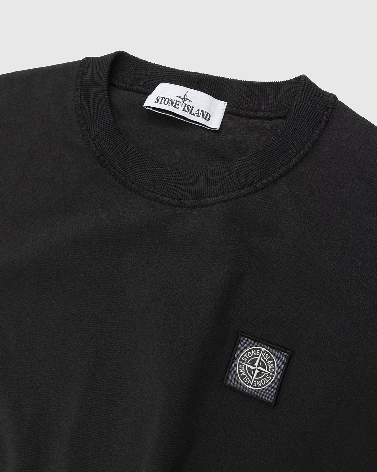 Stone Island - 23757 Garment-Dyed Fissato T-Shirt Black - Clothing - Black - Image 4