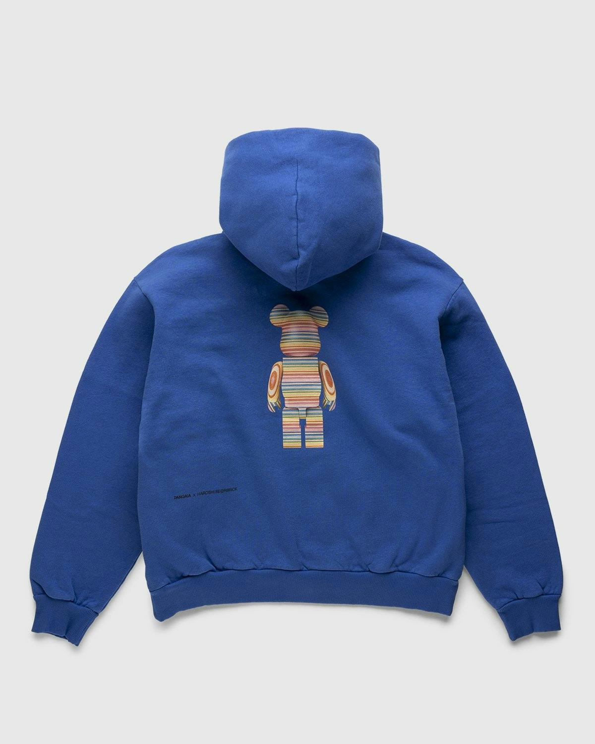 Pangaia x Haroshi - Be@rbrick Recycled Cotton Hoodie Blue - Clothing - Blue - Image 2