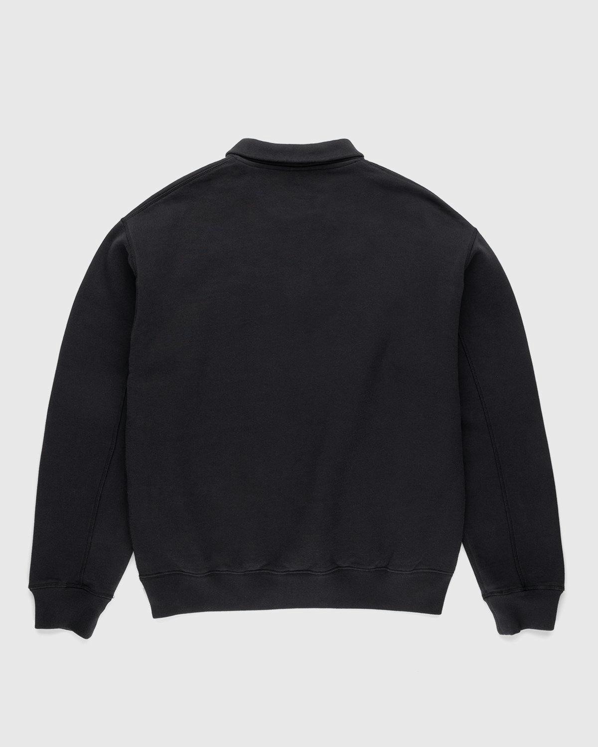 Highsnobiety - Zip Mock Neck Staples Fleece Black - Clothing - Black - Image 2