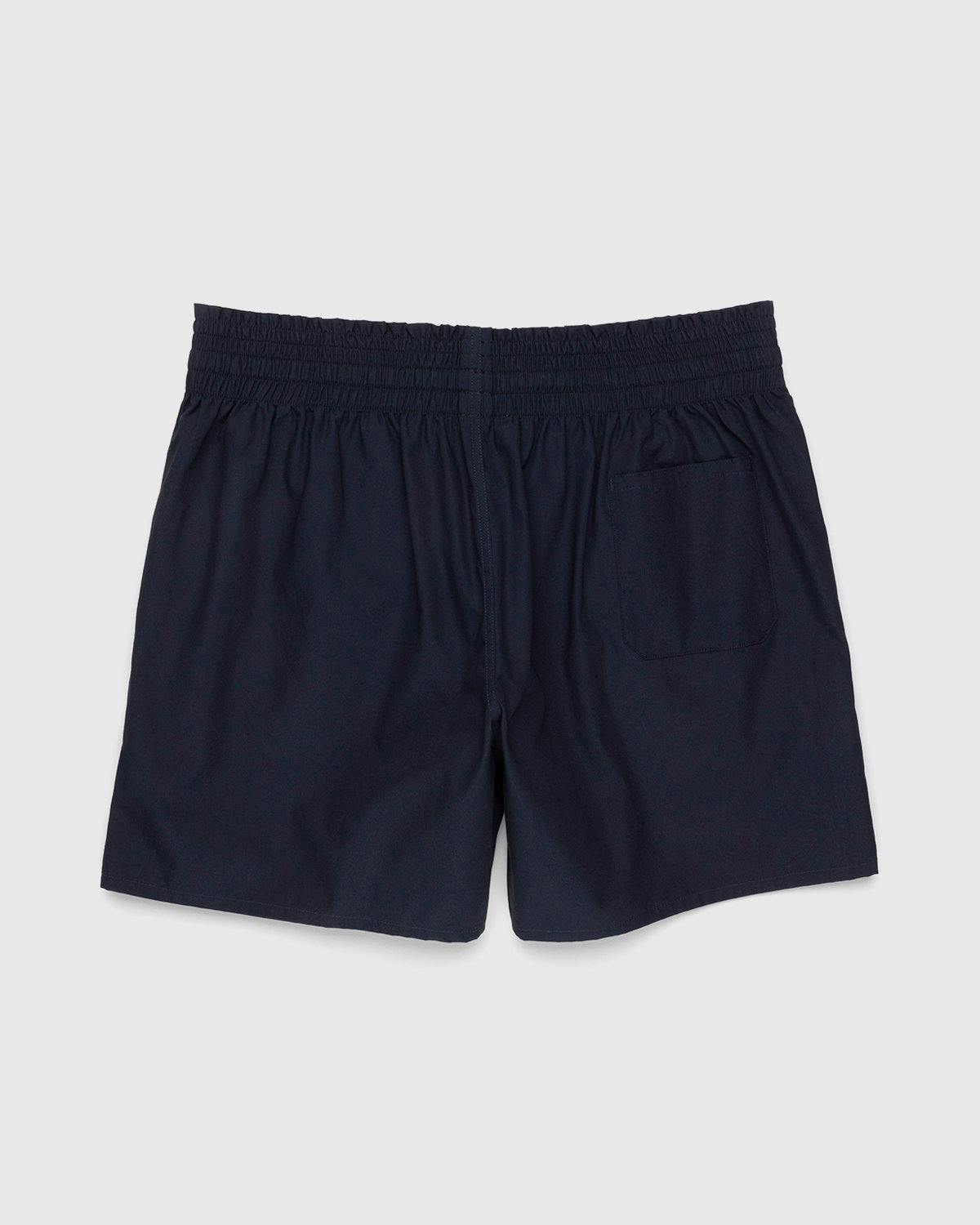Acne Studios - Elastic Waist Contrast Shorts Navy - Clothing - Blue - Image 2