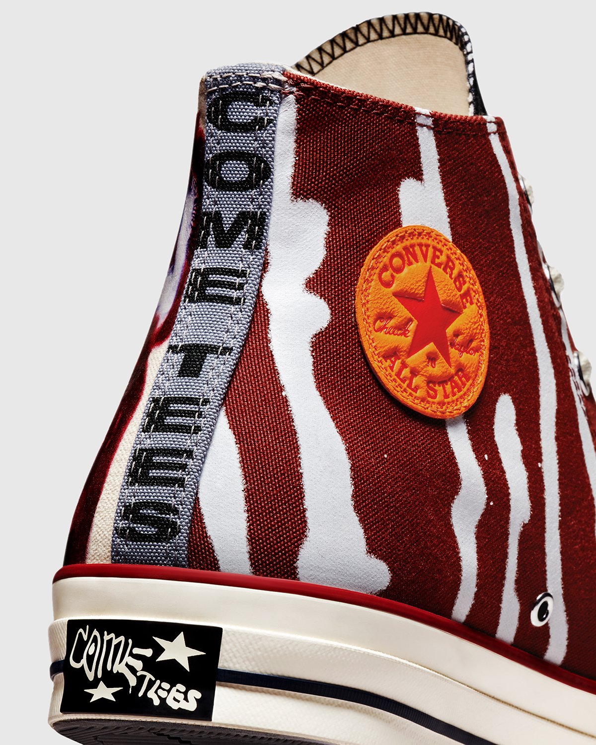 Converse x Come Tees - Chuck 70 Hi White/Multi/Egret - Footwear - Red - Image 5