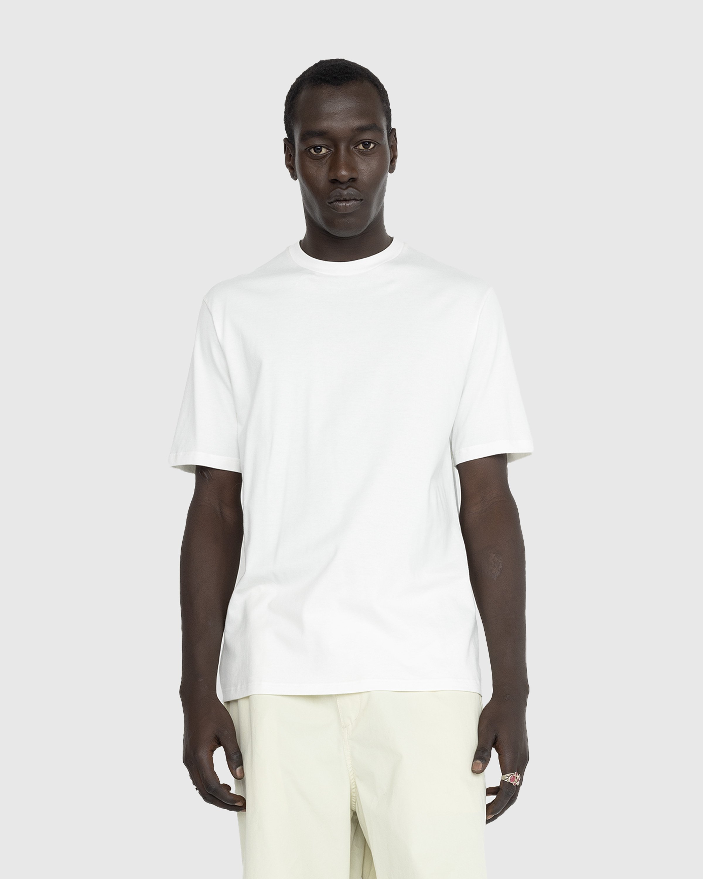 Jil Sander - Short-Sleeve T-Shirt Coconut - Clothing - White - Image 2