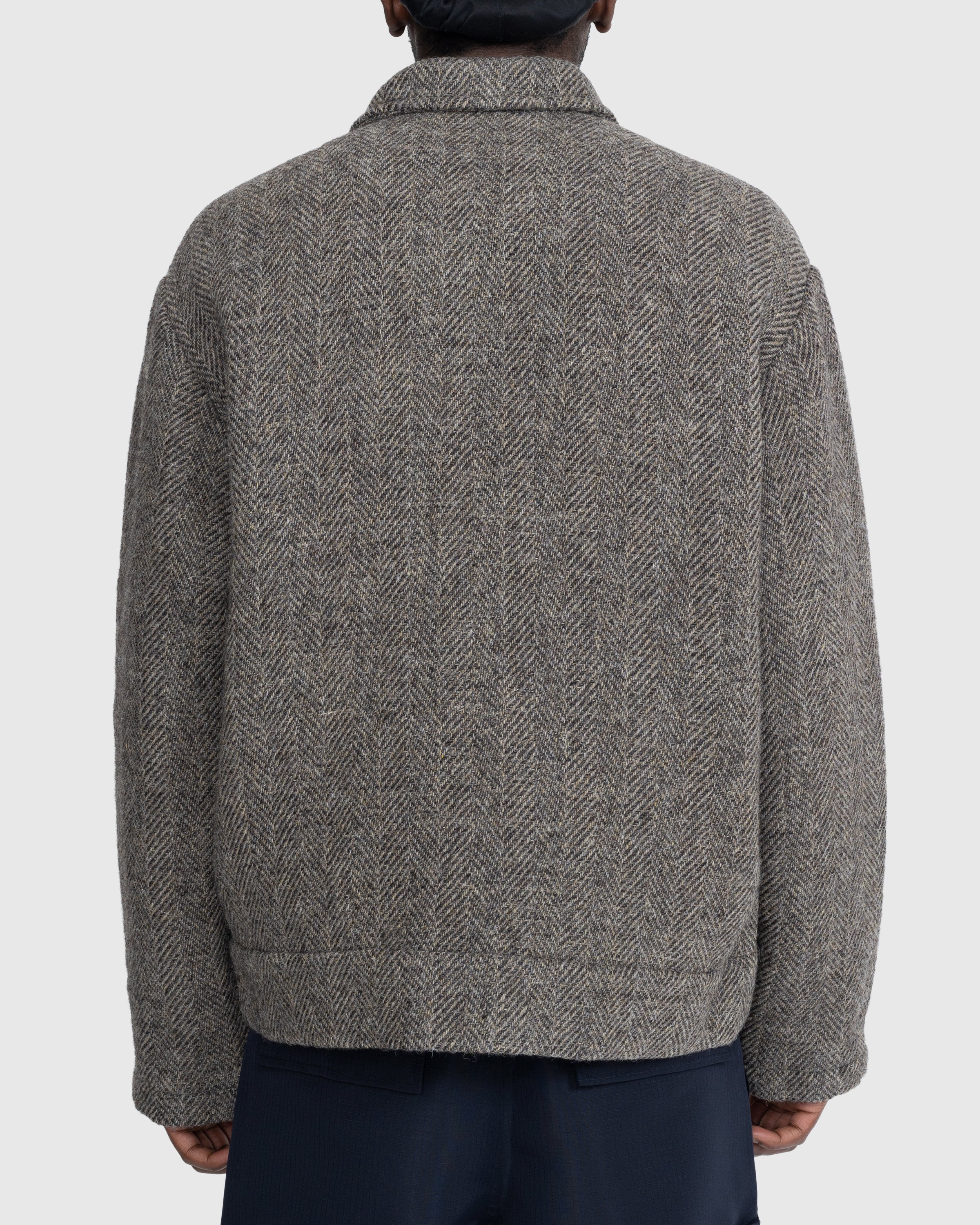 Acne Studios - Herringbone Jacket Grey Melange - Clothing - Grey - Image 4