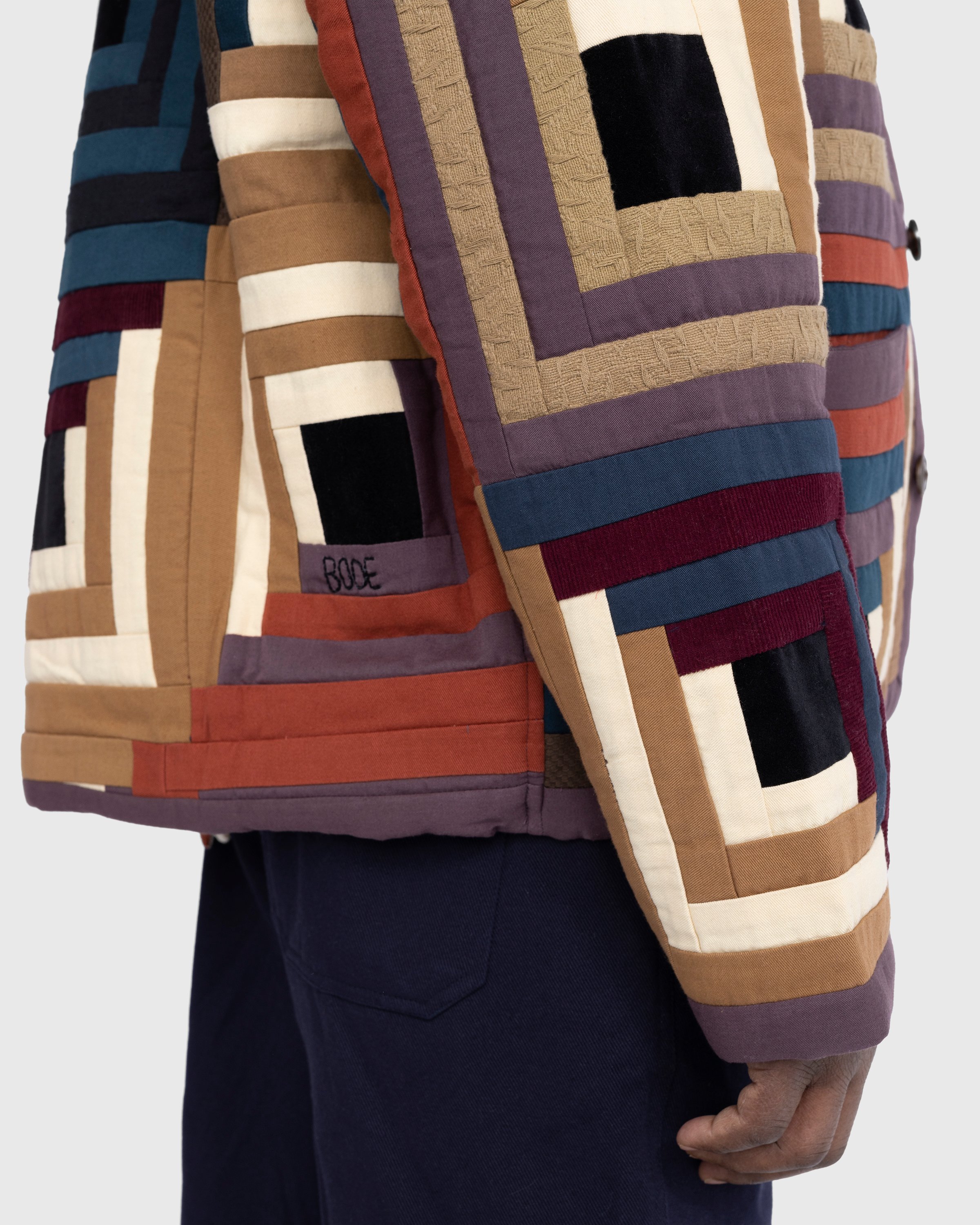 Bode - Log Cabin Quilted Workwear Jacket Multi - Clothing - Multi - Image 6