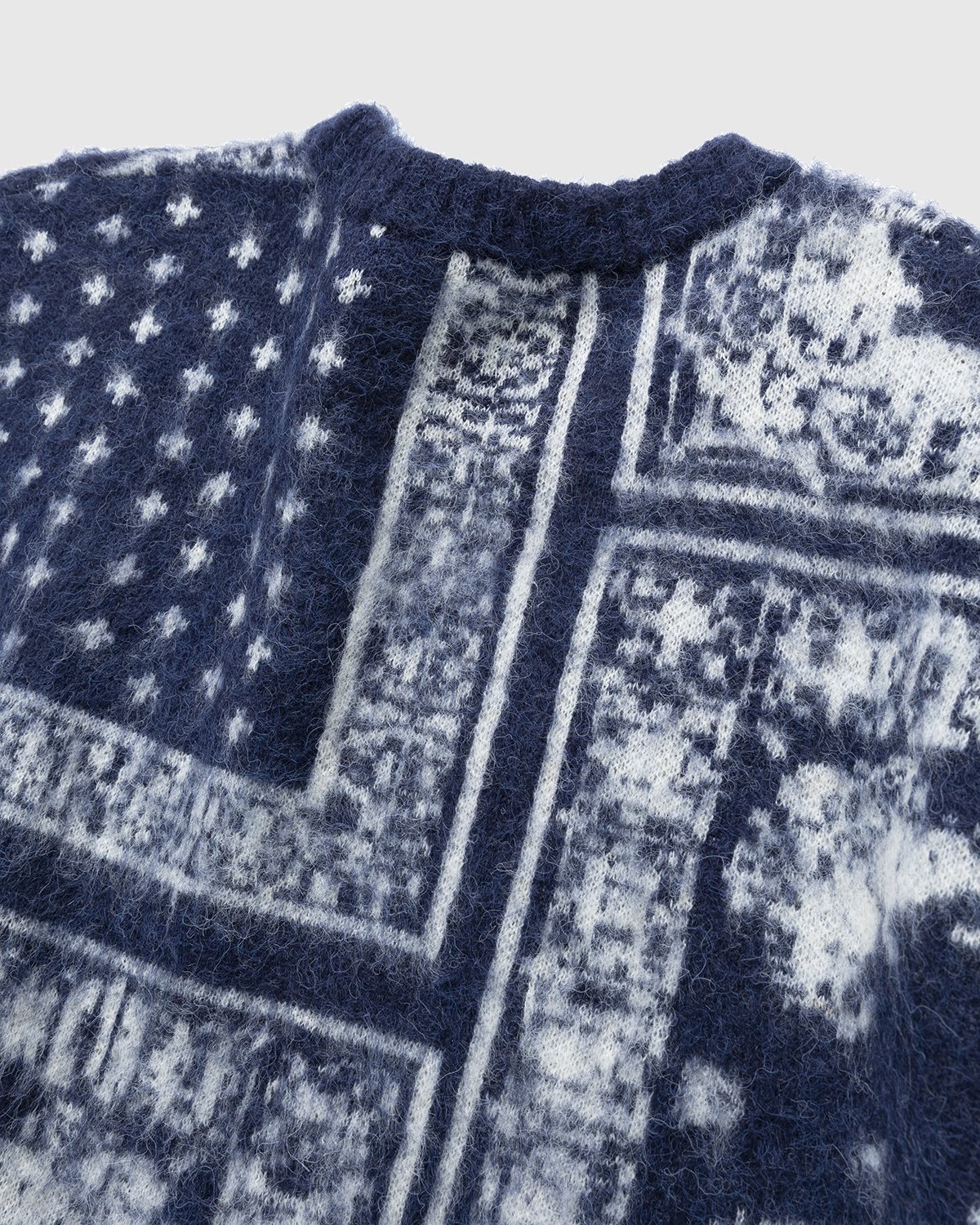 Highsnobiety - Bandana Alpaca Sweater Blue - Clothing - Blue - Image 5