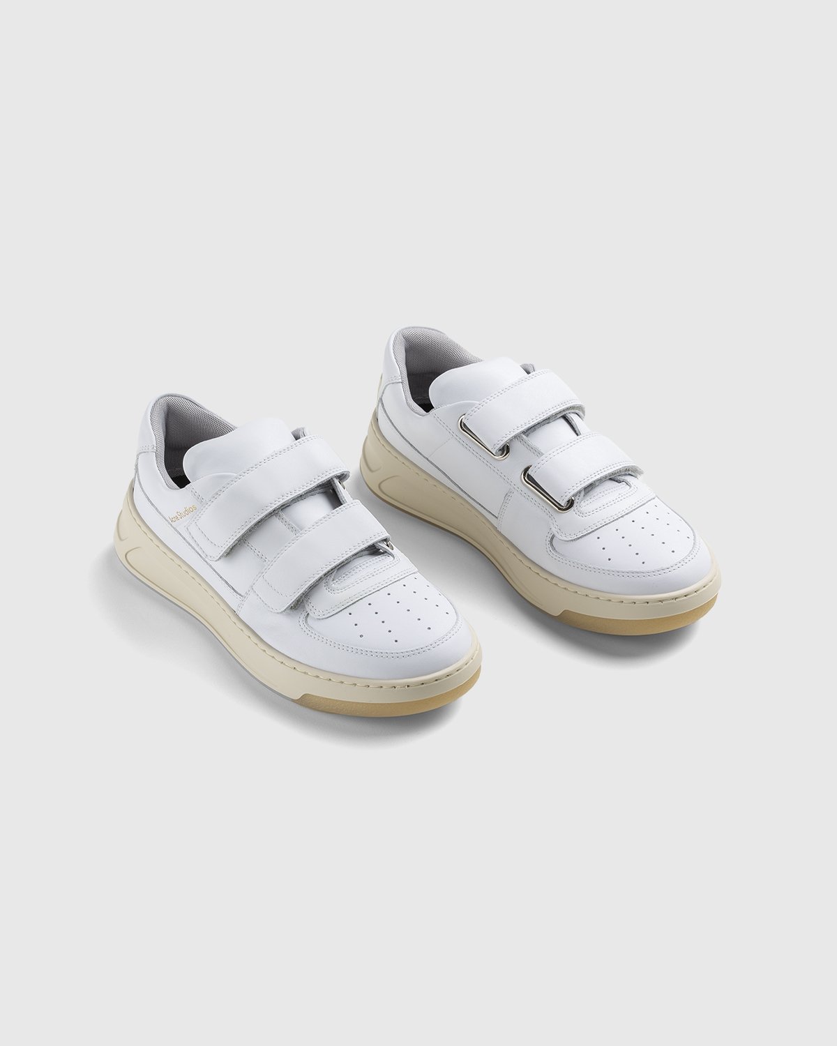 Acne Studios - Perey Velcro Strap Sneakers White - Footwear - White - Image 3