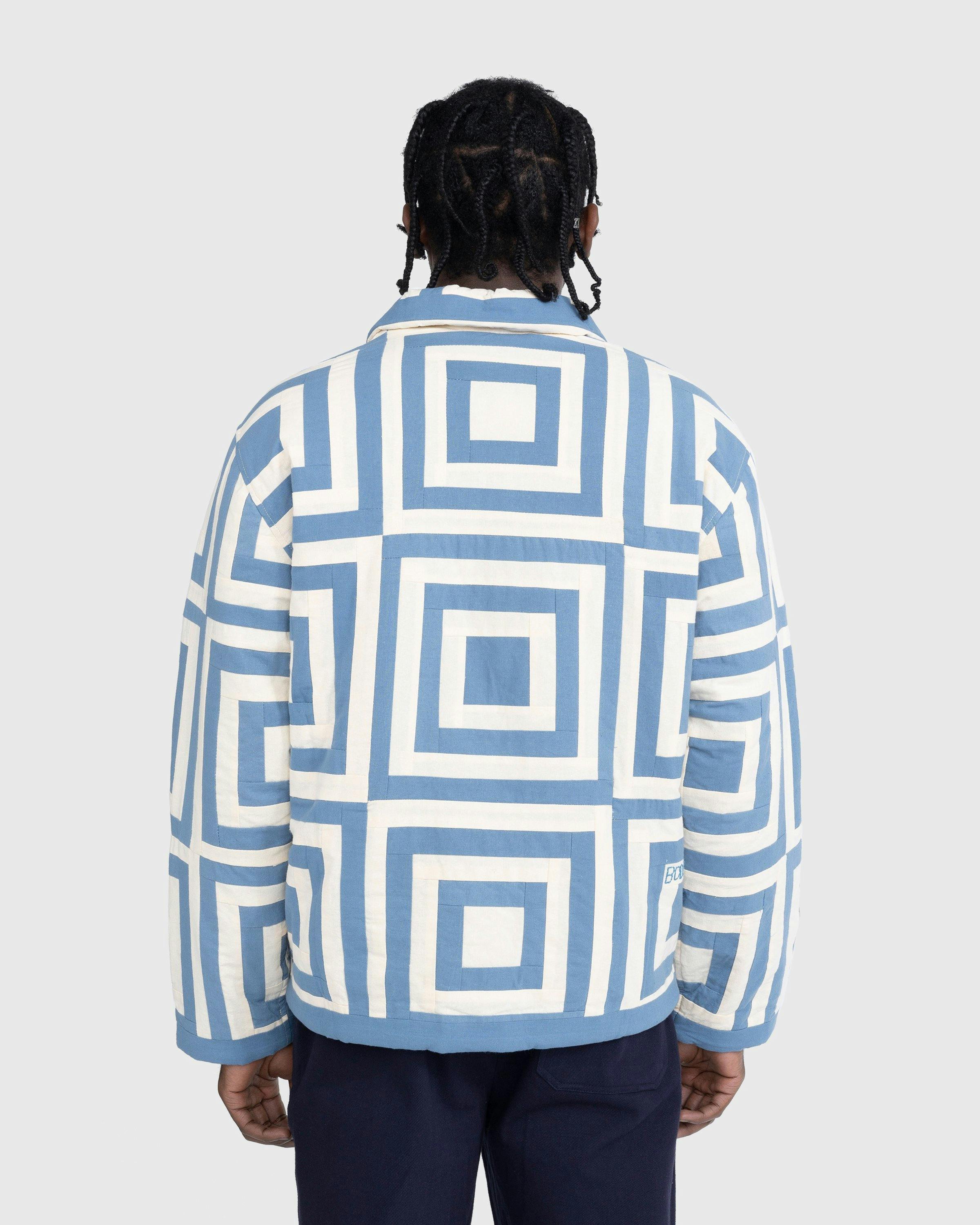 Bode - White House Steps Quilt Jacket Blue - Clothing - Blue - Image 4