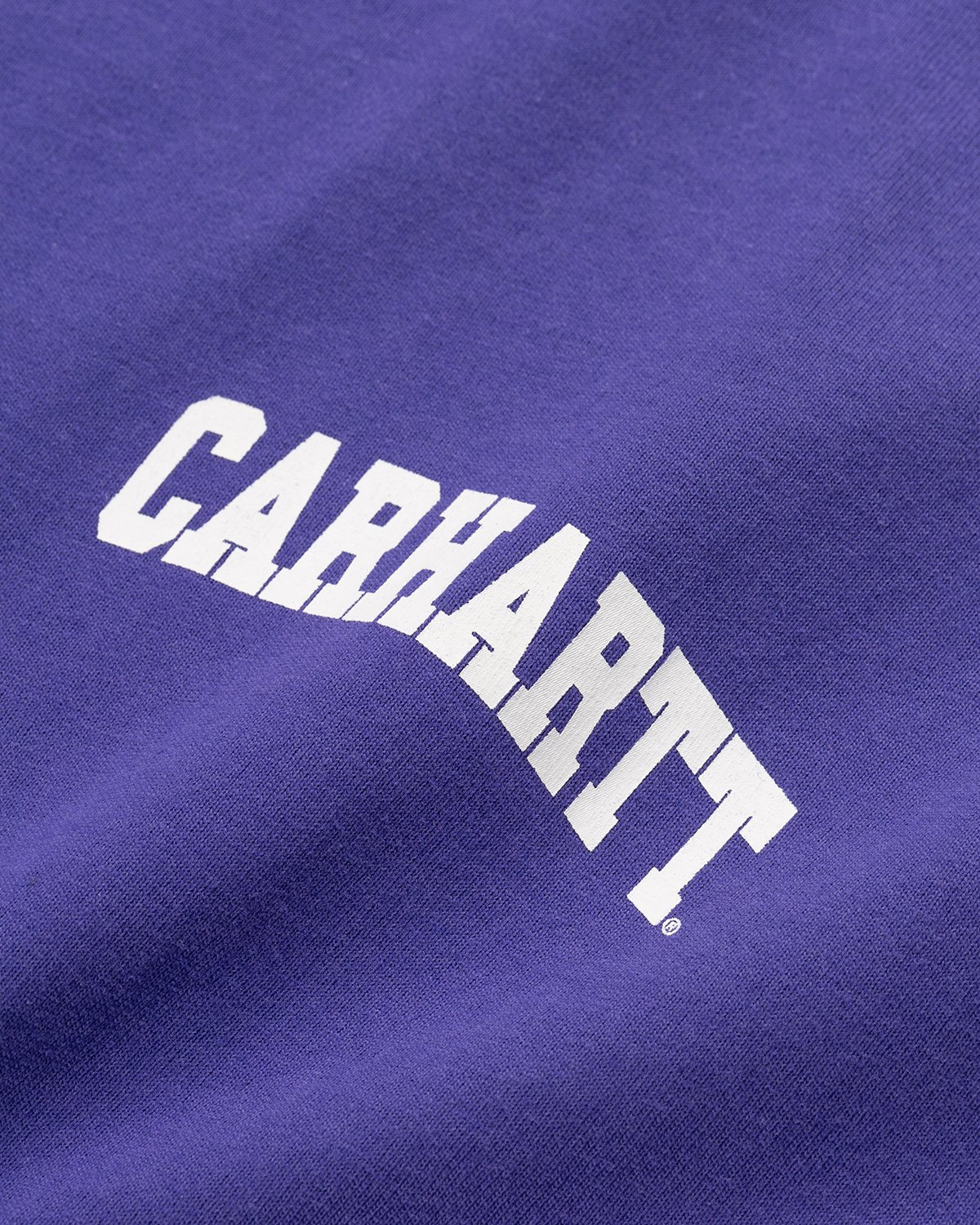 Carhartt WIP - University Script T-Shirt Razzmic White - Clothing - Purple - Image 3