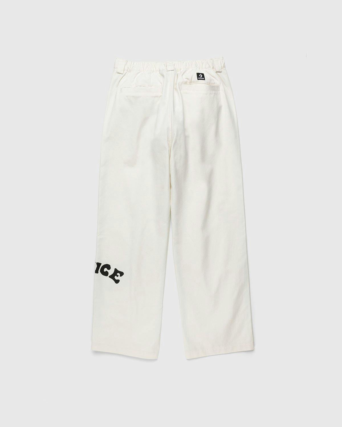 Converse - Much Love Double Pleat Chino Pant Egret - Clothing - White - Image 2