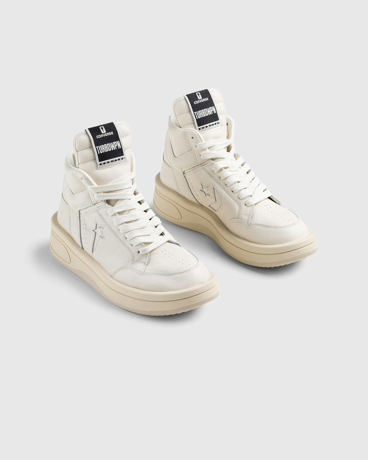 Converse x Rick Owens - TURBOWPN Egret/Egret/Cloud Cream - Footwear - White - Image 5