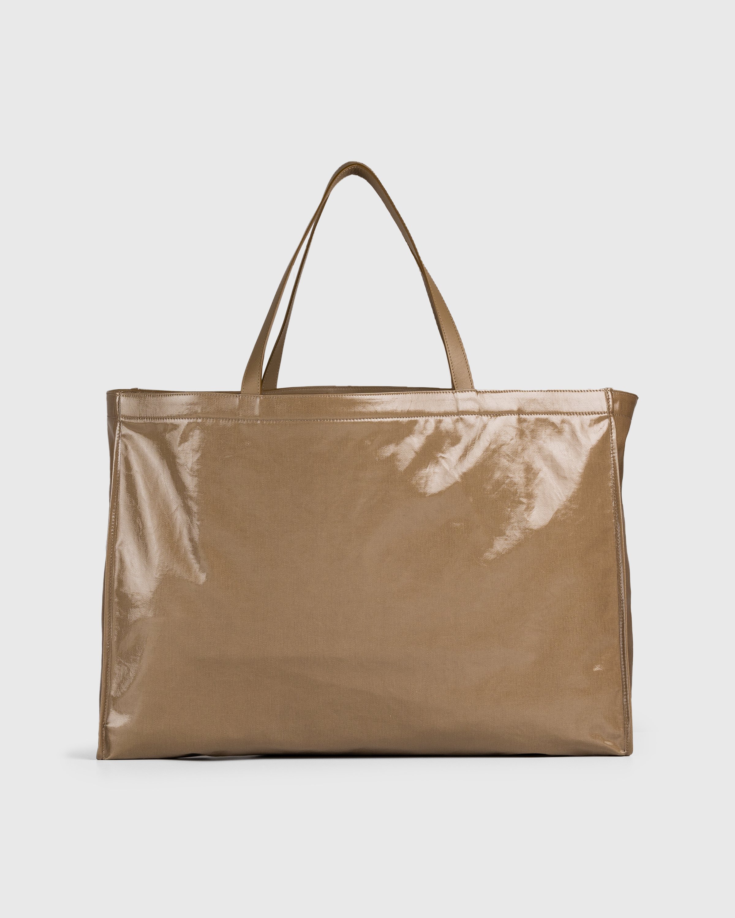 Acne Studios - Oilcloth Tote Bag Hunter Green - Accessories - Brown - Image 2