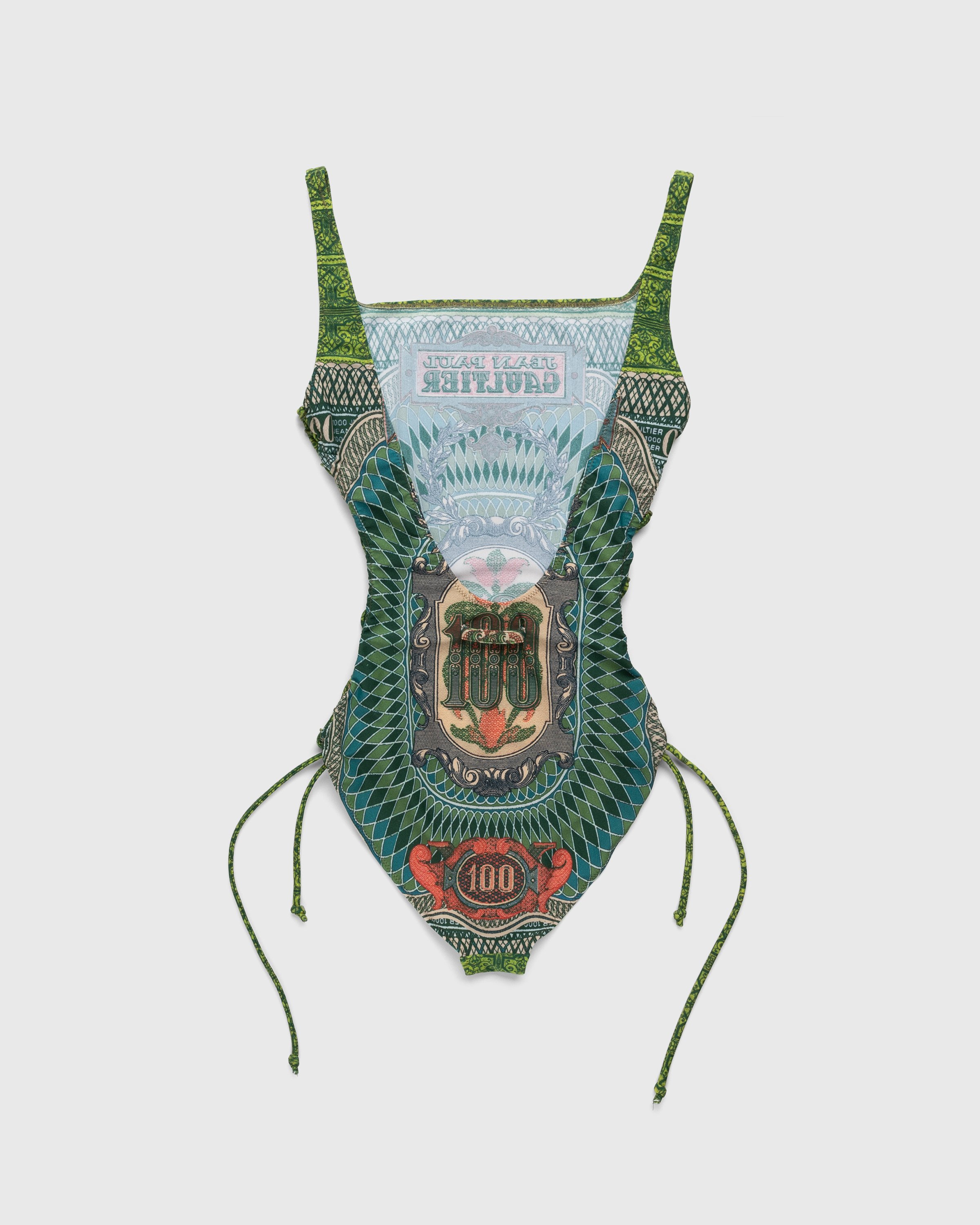 Jean Paul Gaultier - Banknote Swimsuit Multi - Clothing - Green - Image 2
