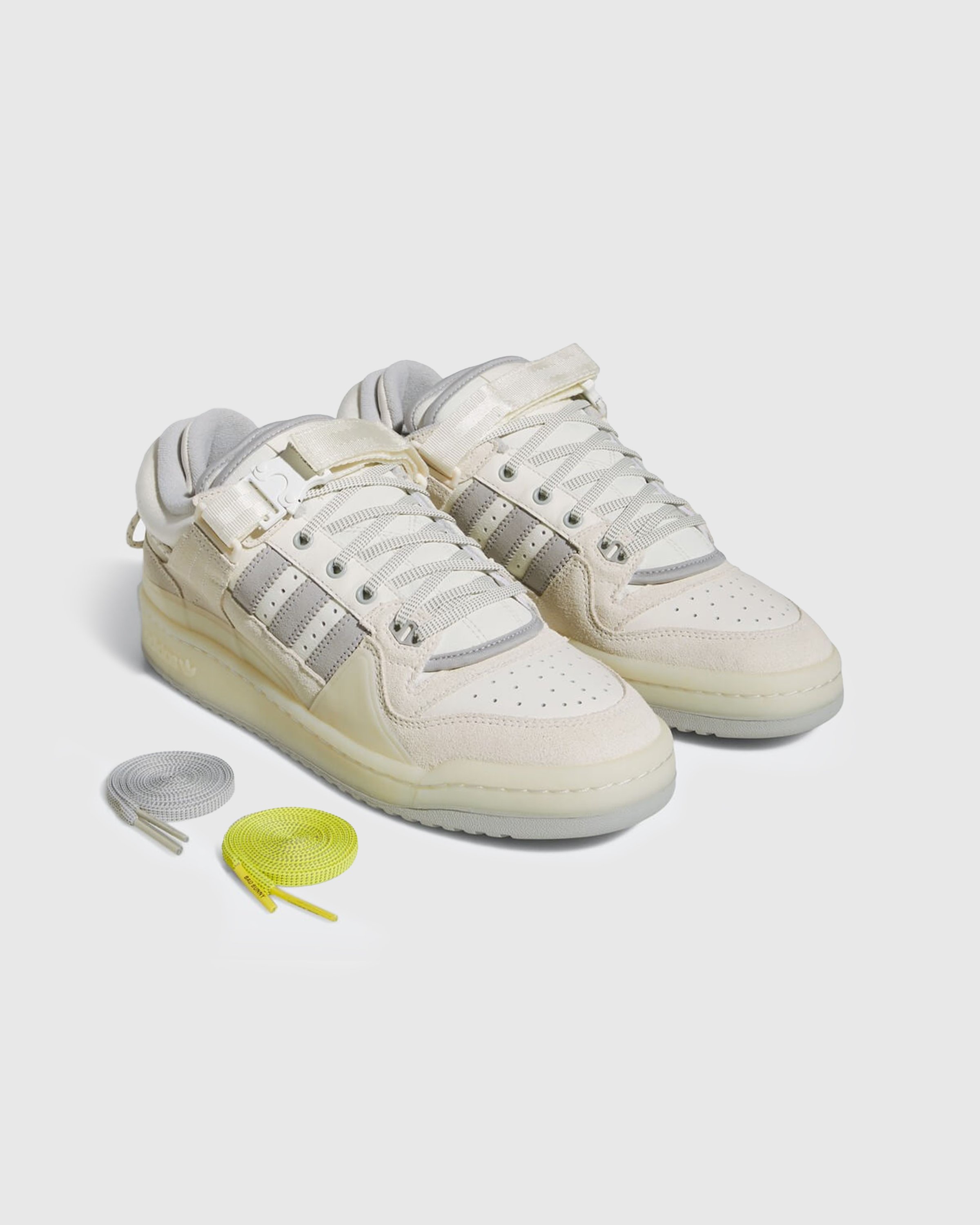 Adidas x Bad Bunny - Forum Low Cloud White/Clear Onix/Chalk White - Footwear - White - Image 3
