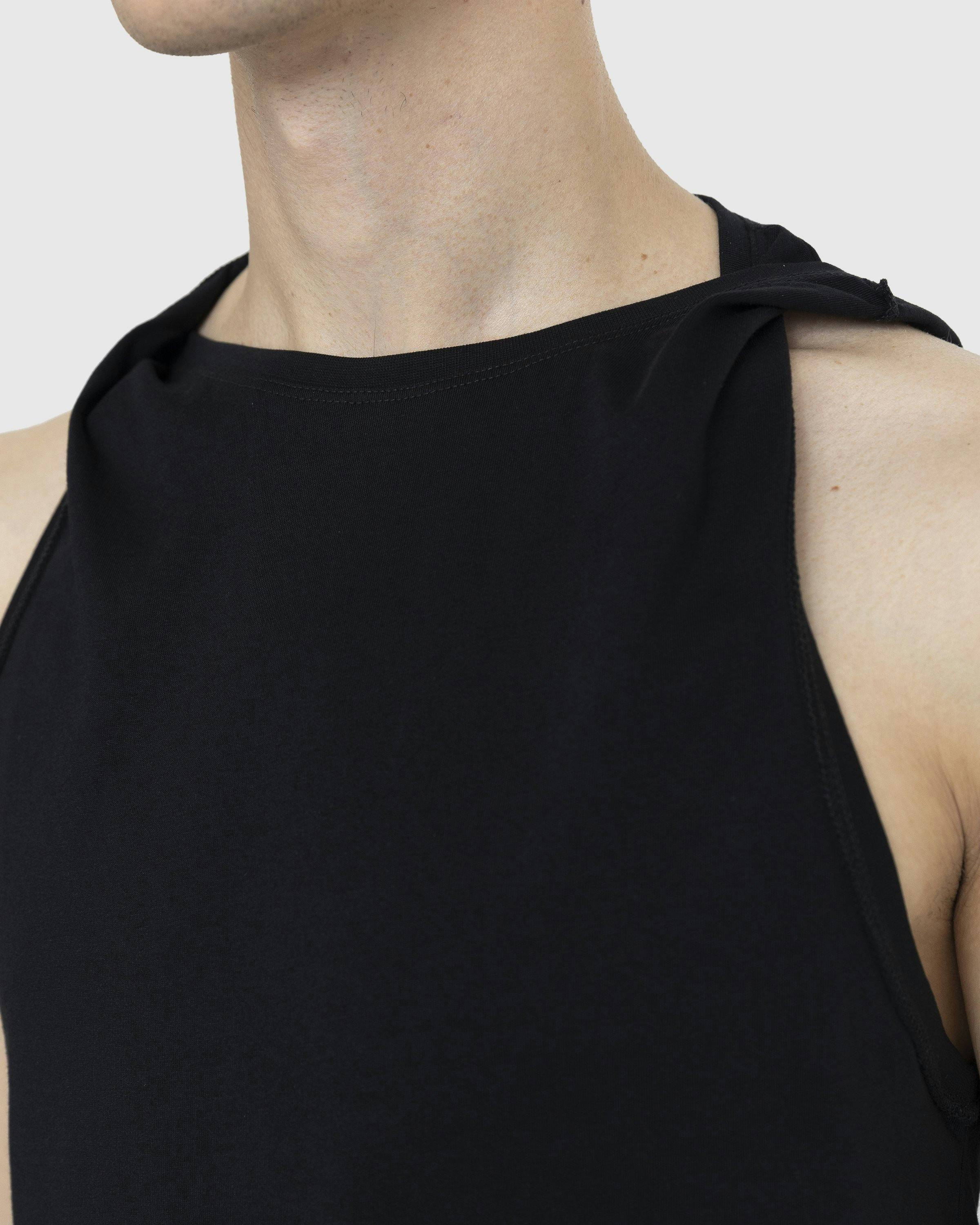 Y/Project - Twisted Shoulder Tank Top Black - Clothing - Black - Image 4