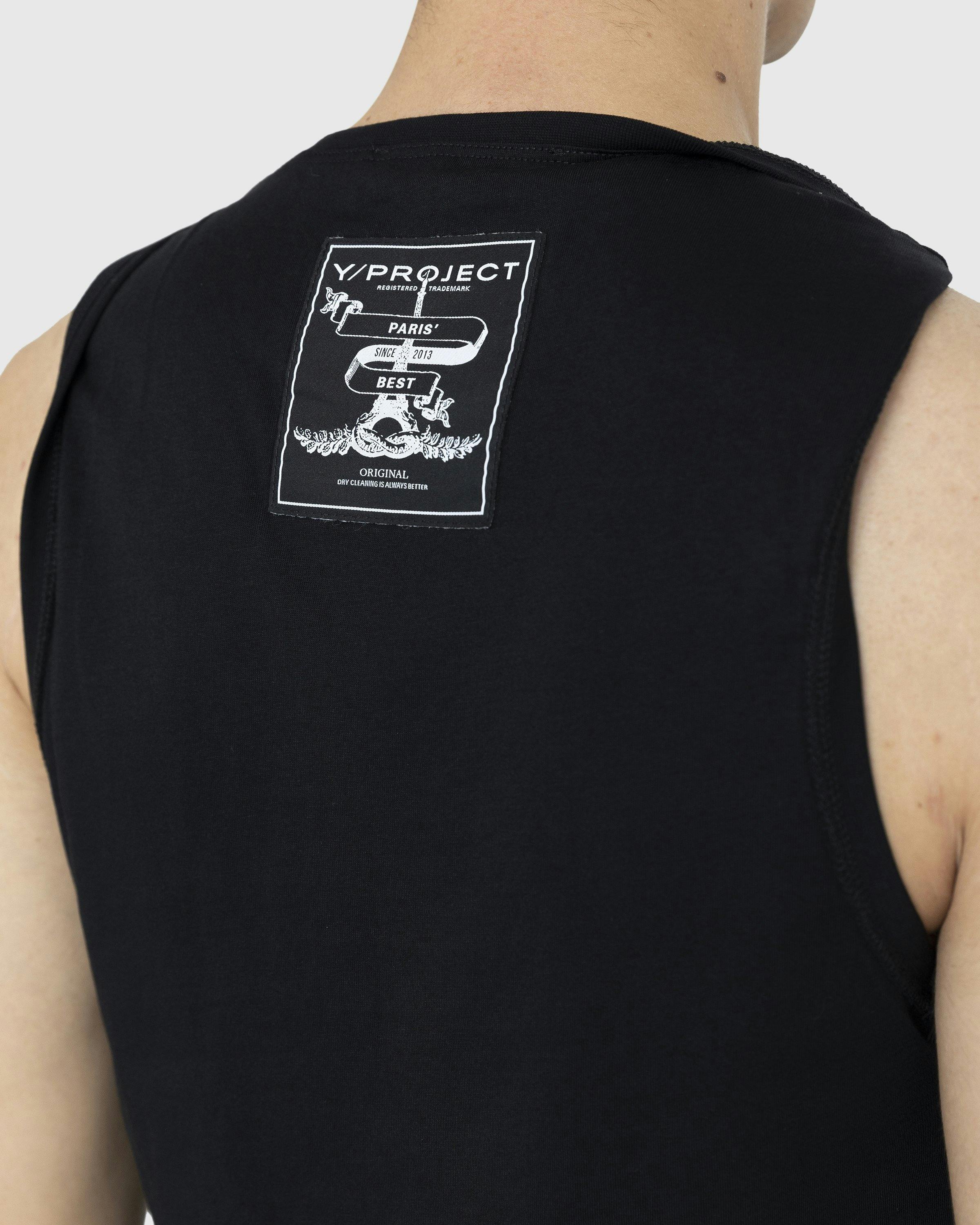 Y/Project - Twisted Shoulder Tank Top Black - Clothing - Black - Image 7