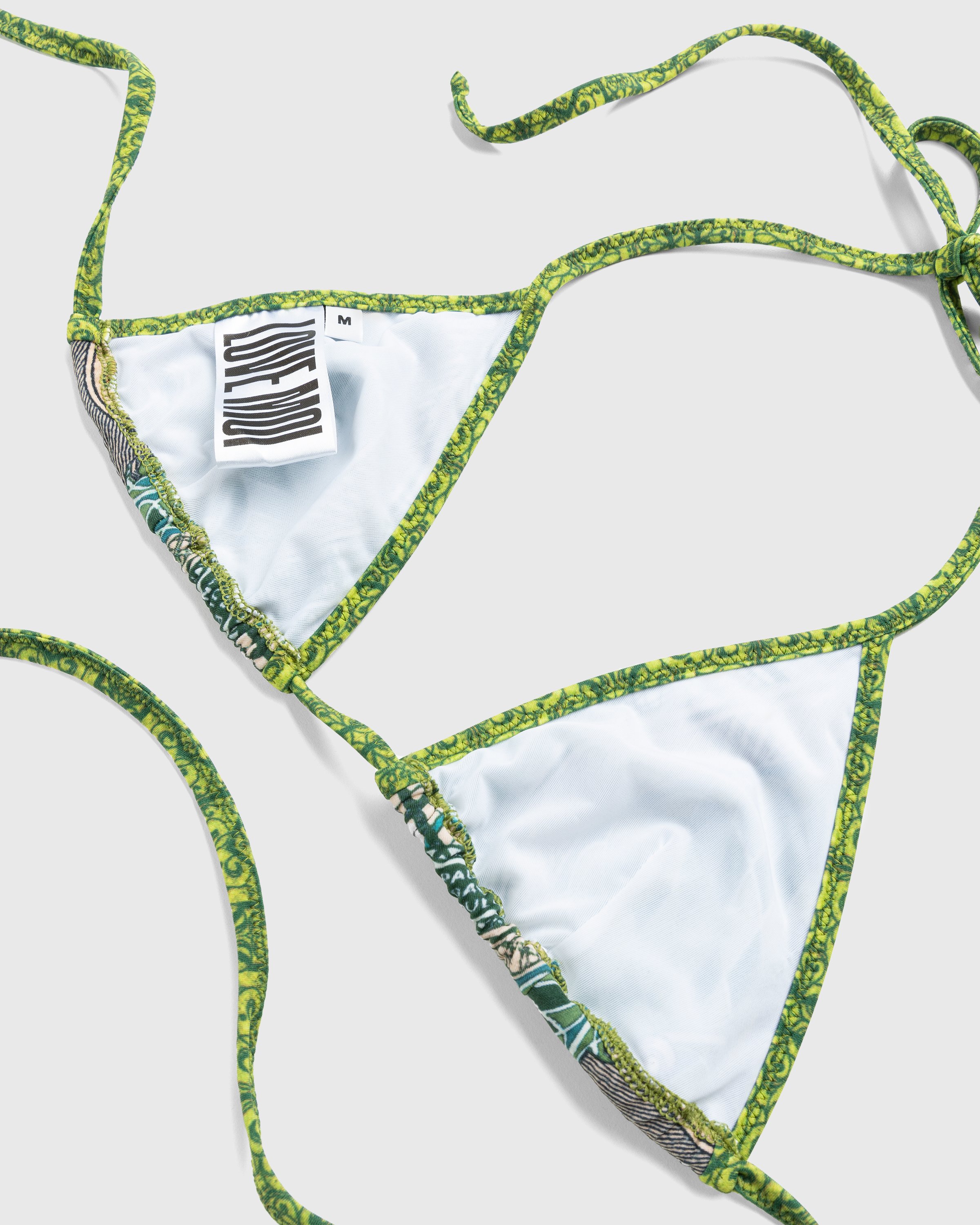 Jean Paul Gaultier - Banknote Bikini Top Multi - Clothing - Green - Image 2