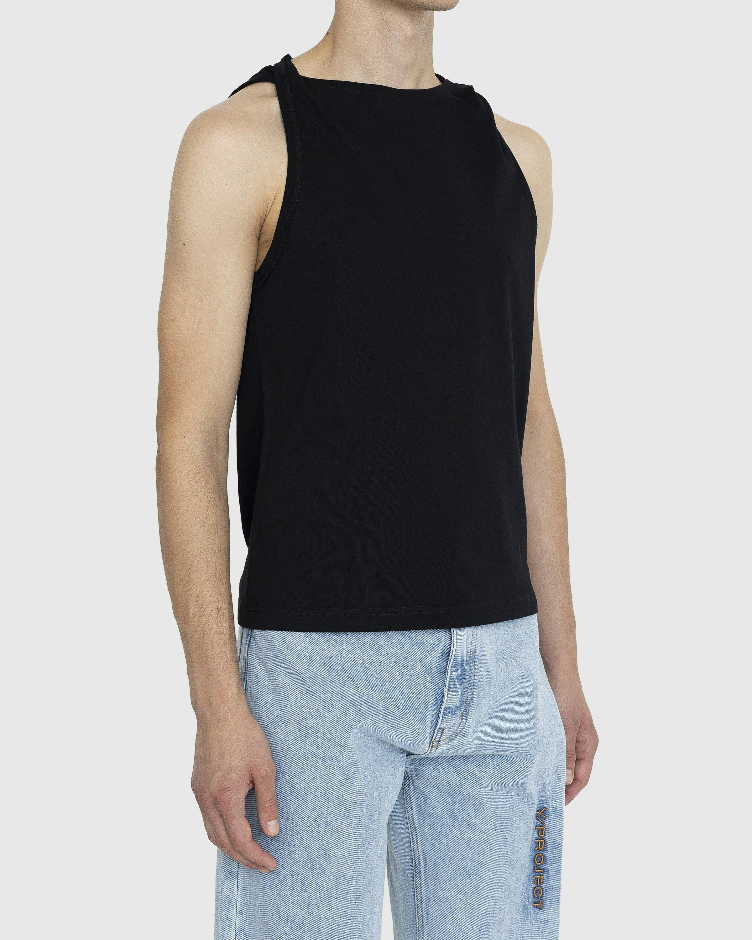 Y/Project - Twisted Shoulder Tank Top Black - Clothing - Black - Image 5