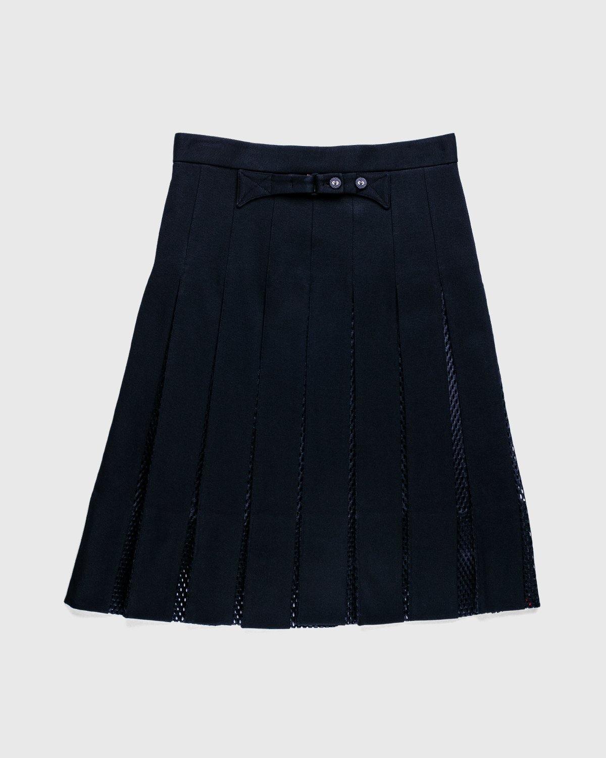 Thom Browne x Highsnobiety - Women’s Pleated Mesh Skirt Black - Clothing - Black - Image 2