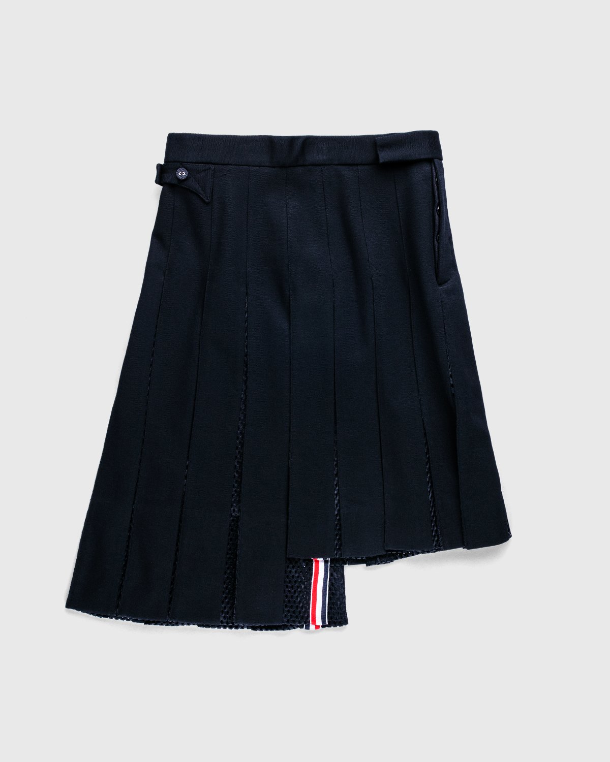 Thom Browne x Highsnobiety - Women’s Pleated Mesh Skirt Black - Clothing - Black - Image 3