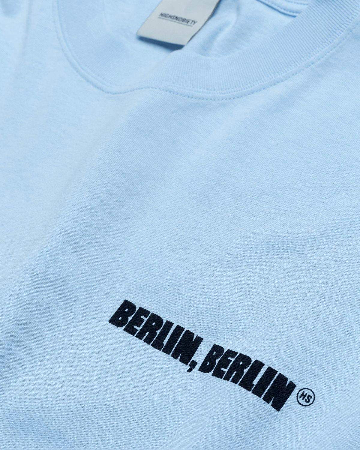 Highsnobiety - Berlin Berlin 2 T-Shirt Blue - Clothing - Blue - Image 3