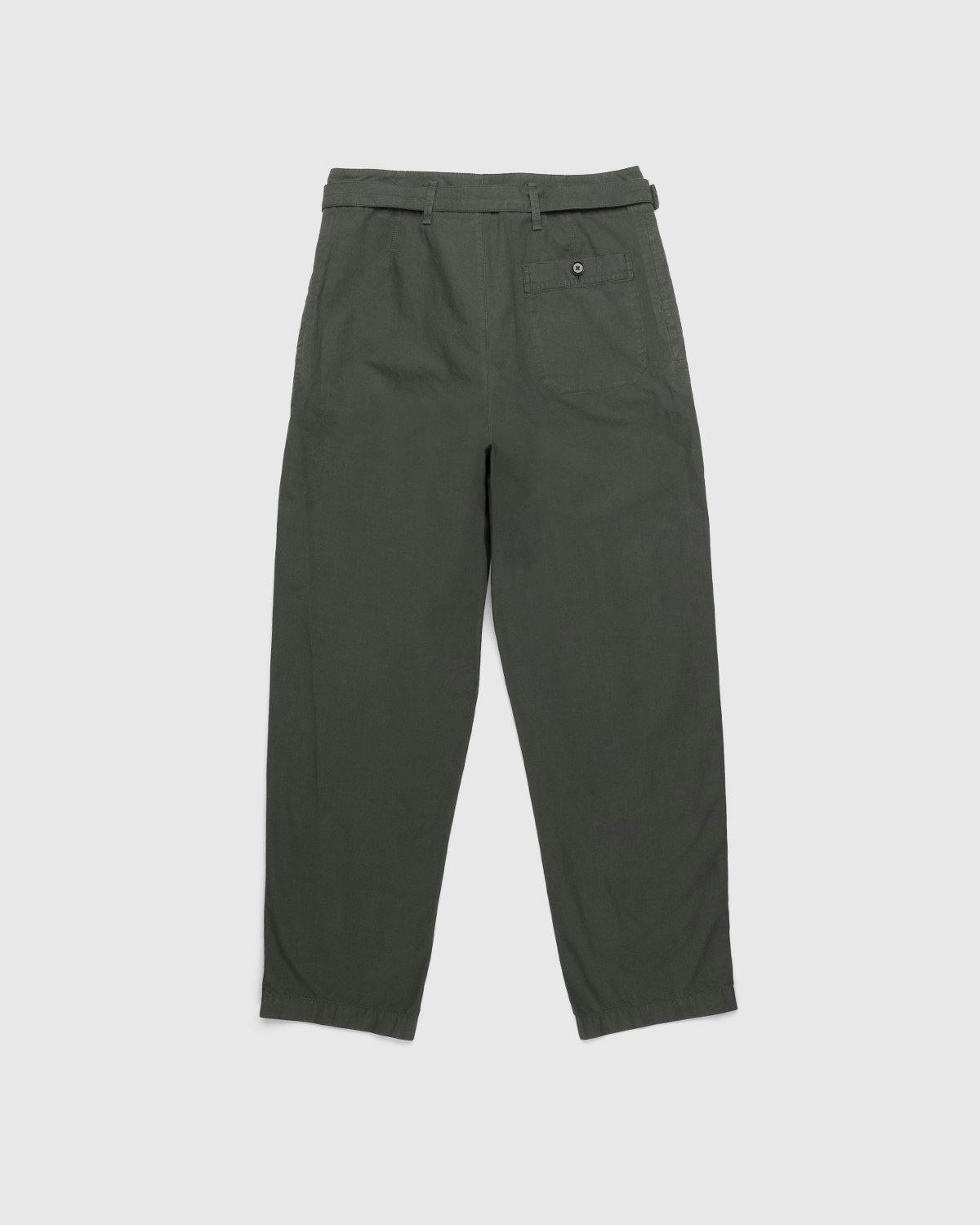 Lemaire - Water Repellent Trench Pants Deep Forest - Clothing - Grey - Image 2