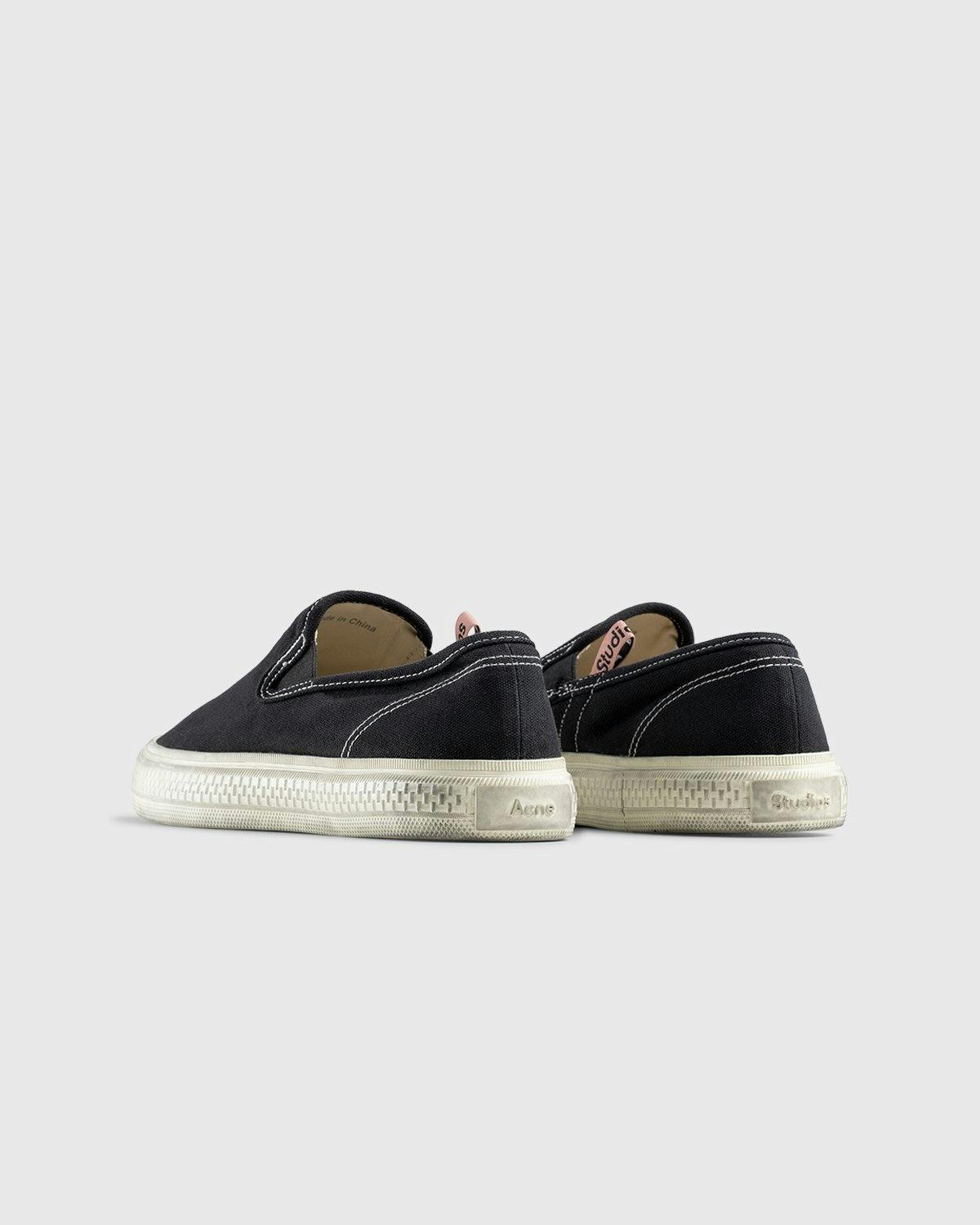 Acne Studios - Ballow Tumbled Slip On Black White - Footwear - Black - Image 3