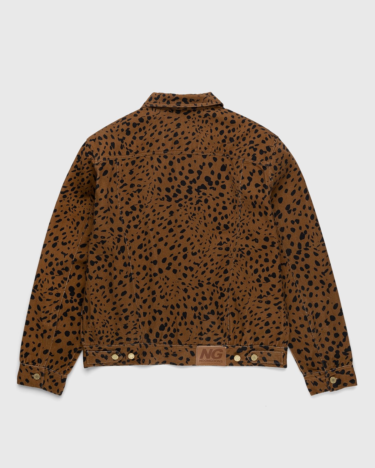 Noon Goons - Go Leopard Denim Jacket Brown - Clothing - Brown - Image 2