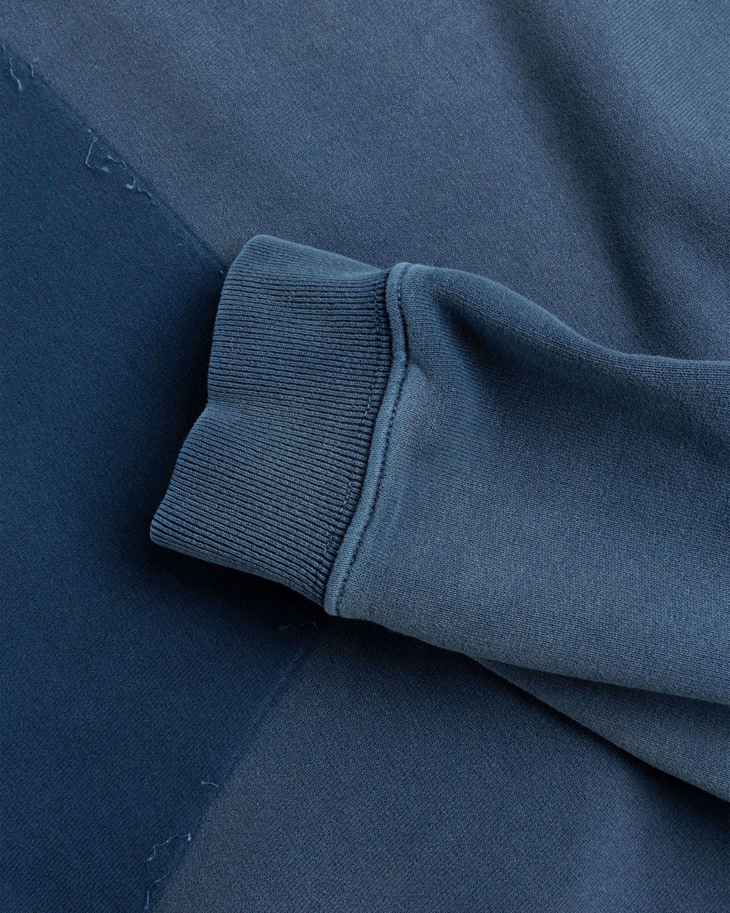 Maison Margiela - Organic Cotton Logo Hoodie Blue - Clothing - Blue - Image 6