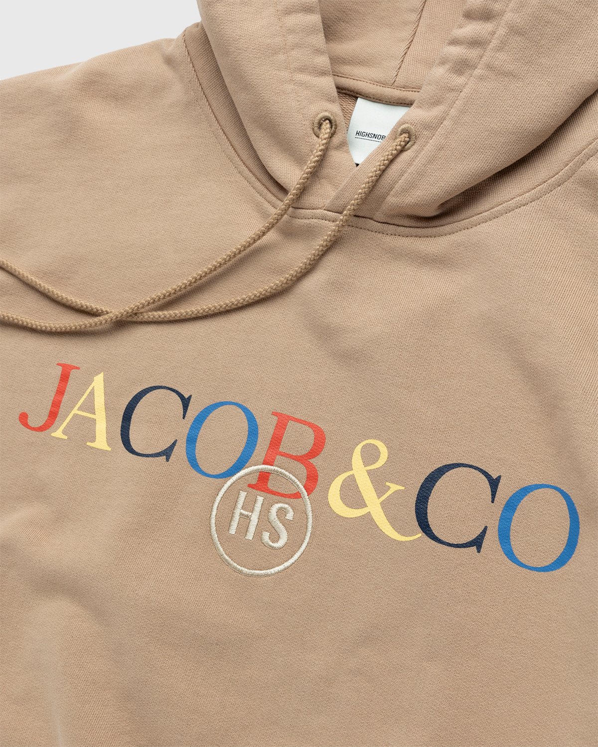 Jacob & Co. x Highsnobiety - Multicolor Logo Fleece Hoodie Brown - Clothing - Brown - Image 5