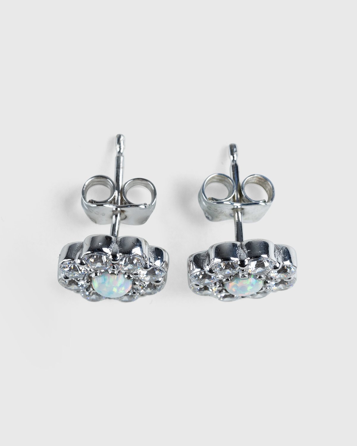 Hatton Labs - Flower Stone Earrings - Accessories - Silver - Image 2