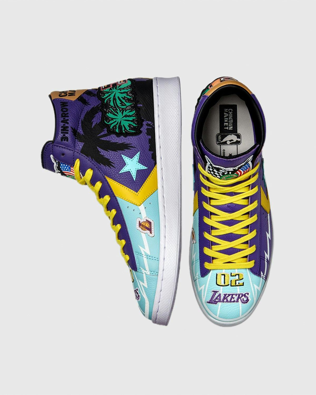 Converse x Jeff Hamilton - Pro Leather High Violet/Poolside - Footwear - Purple - Image 3