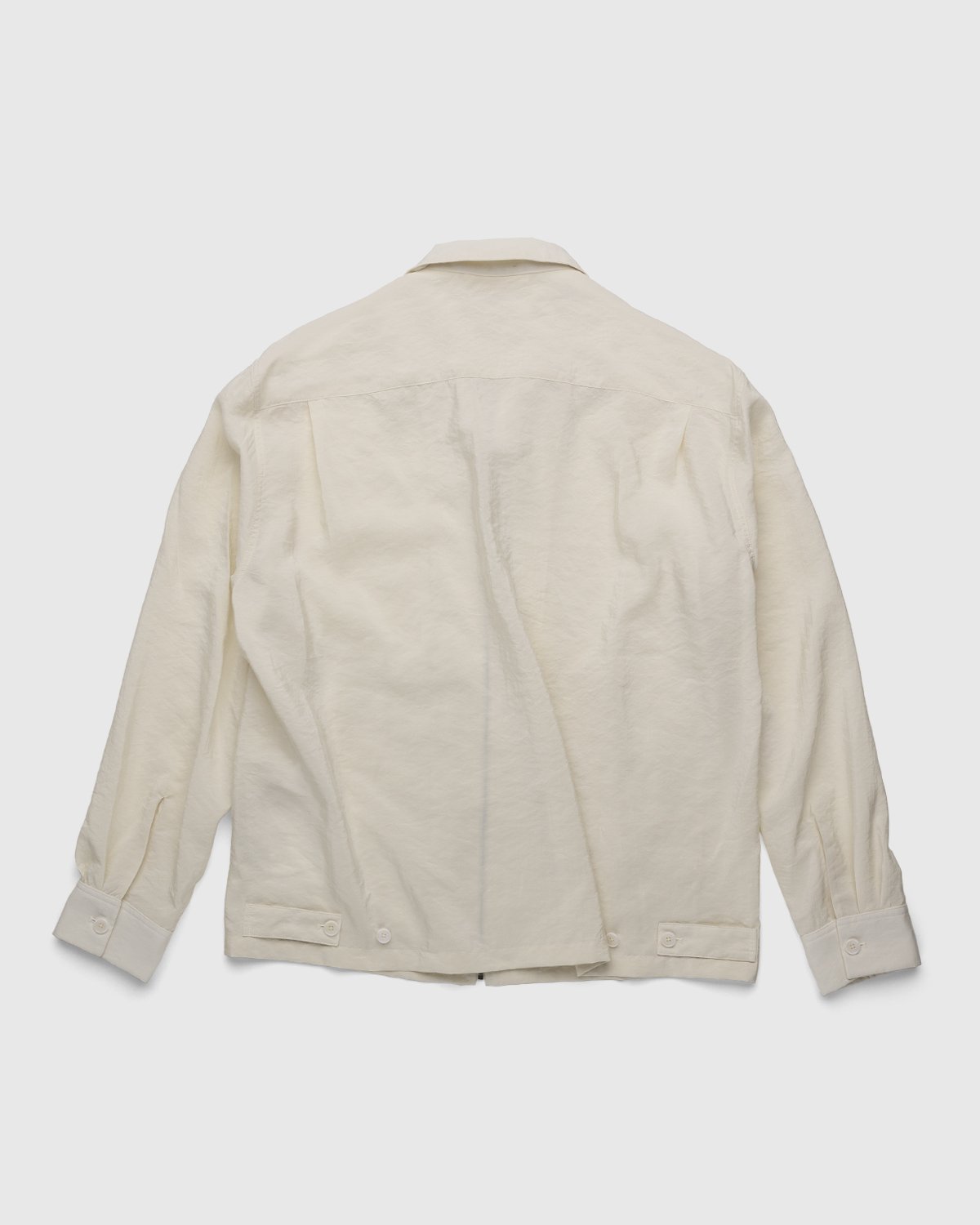 Lemaire - Dry Silk Shirt Blouson Off White - Clothing - Beige - Image 2