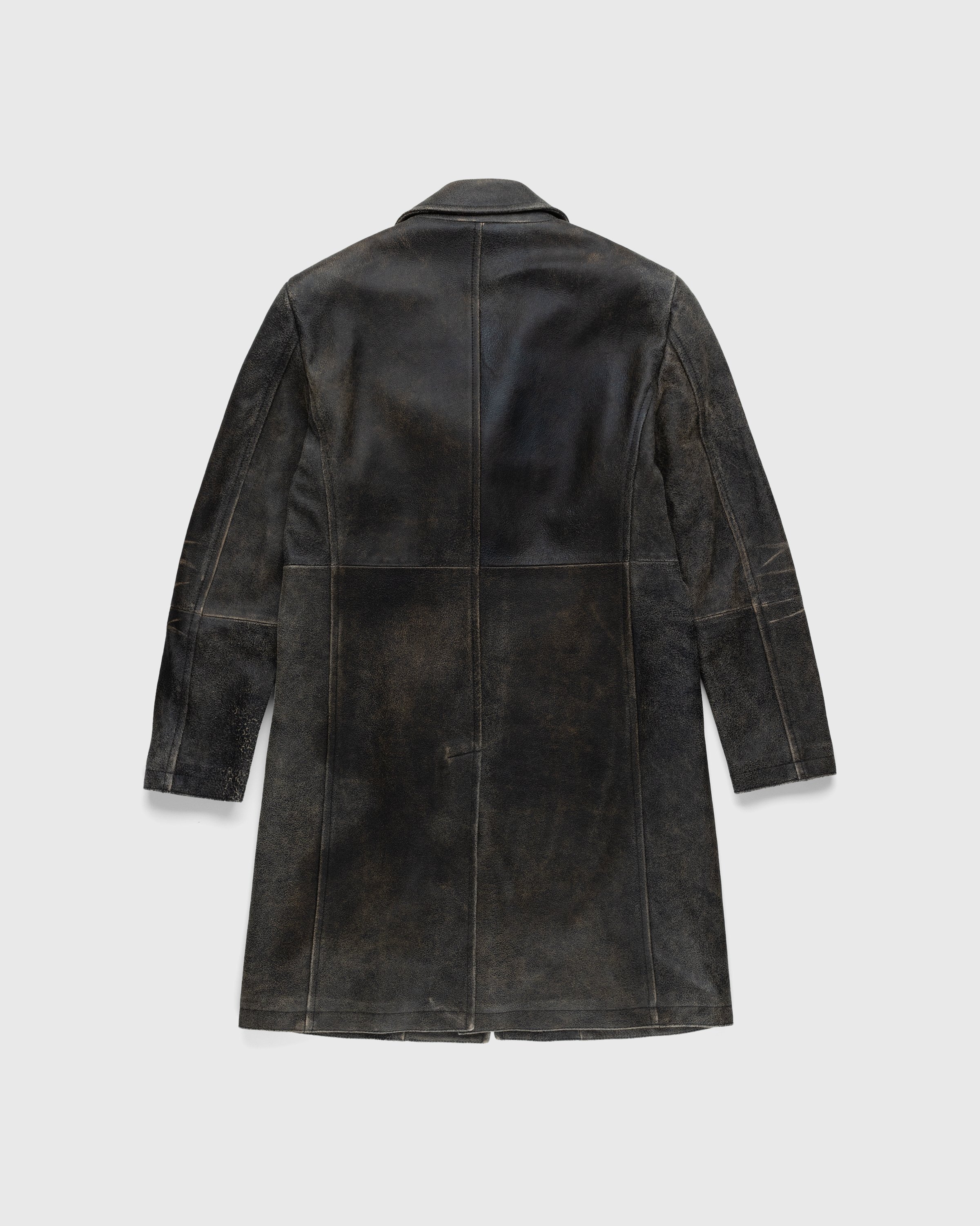 Diesel - Treat Cracked Leather Coat Brown - Clothing - Brown - Image 2