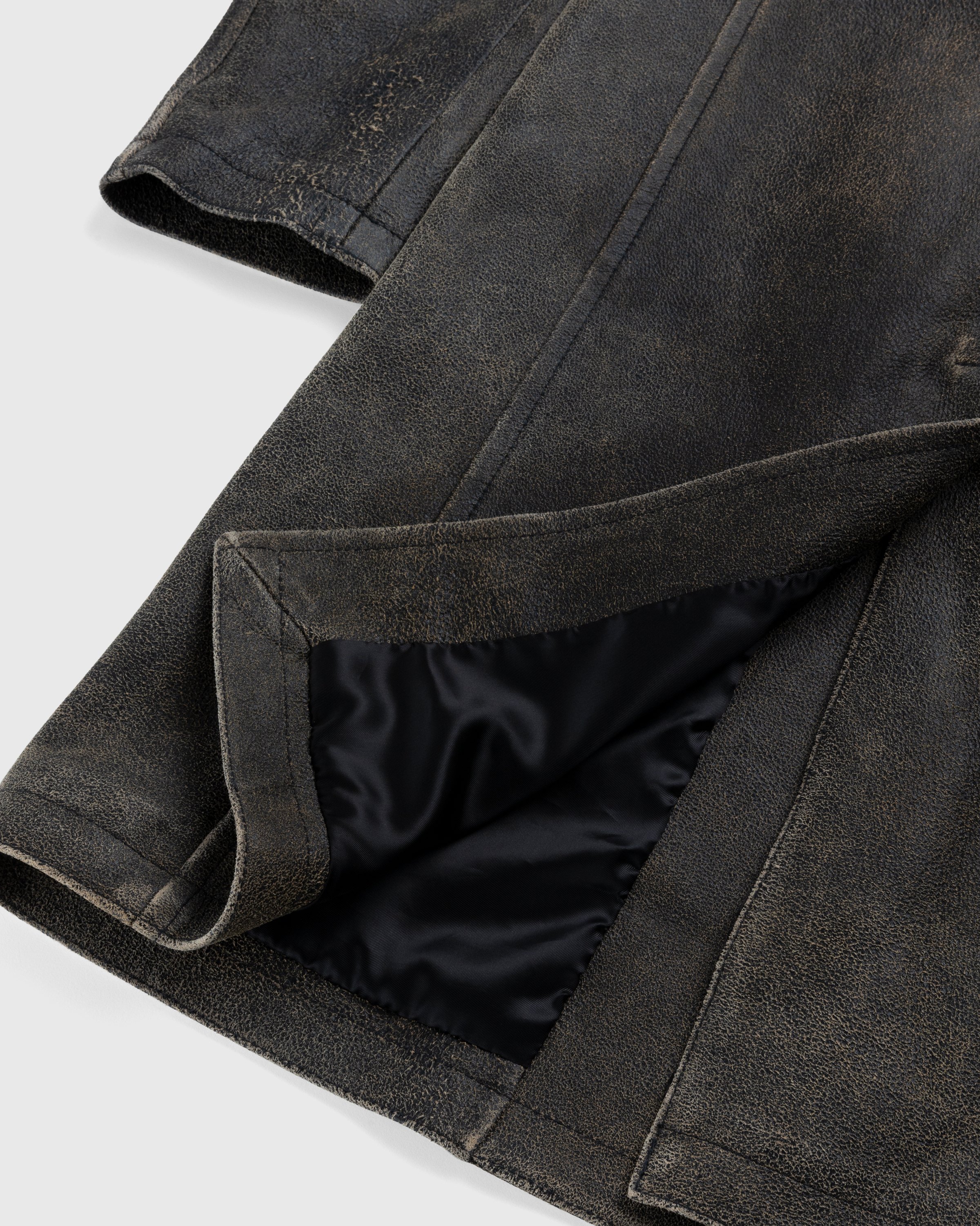 Diesel - Treat Cracked Leather Coat Brown - Clothing - Brown - Image 5