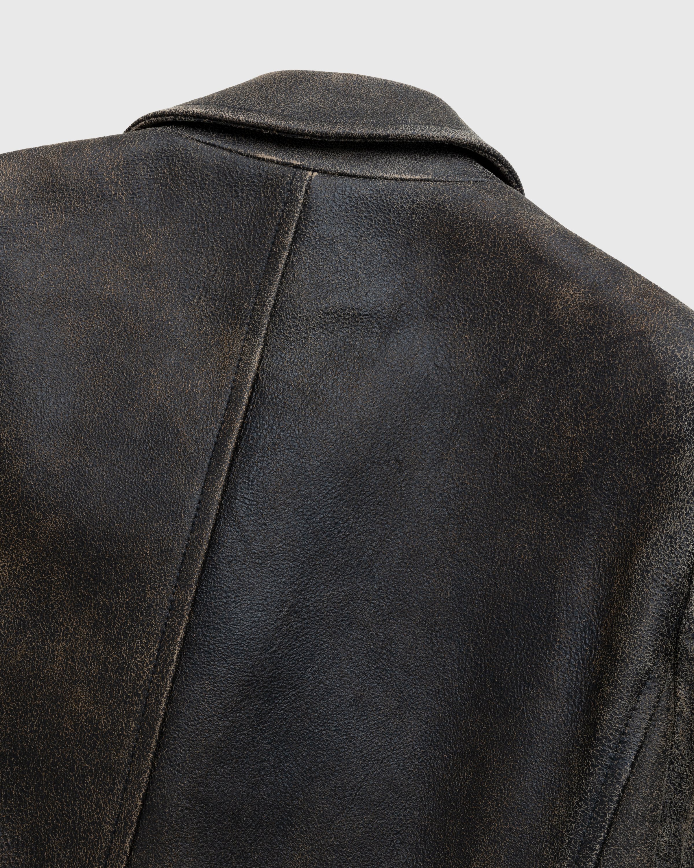 Diesel - Treat Cracked Leather Coat Brown - Clothing - Brown - Image 6
