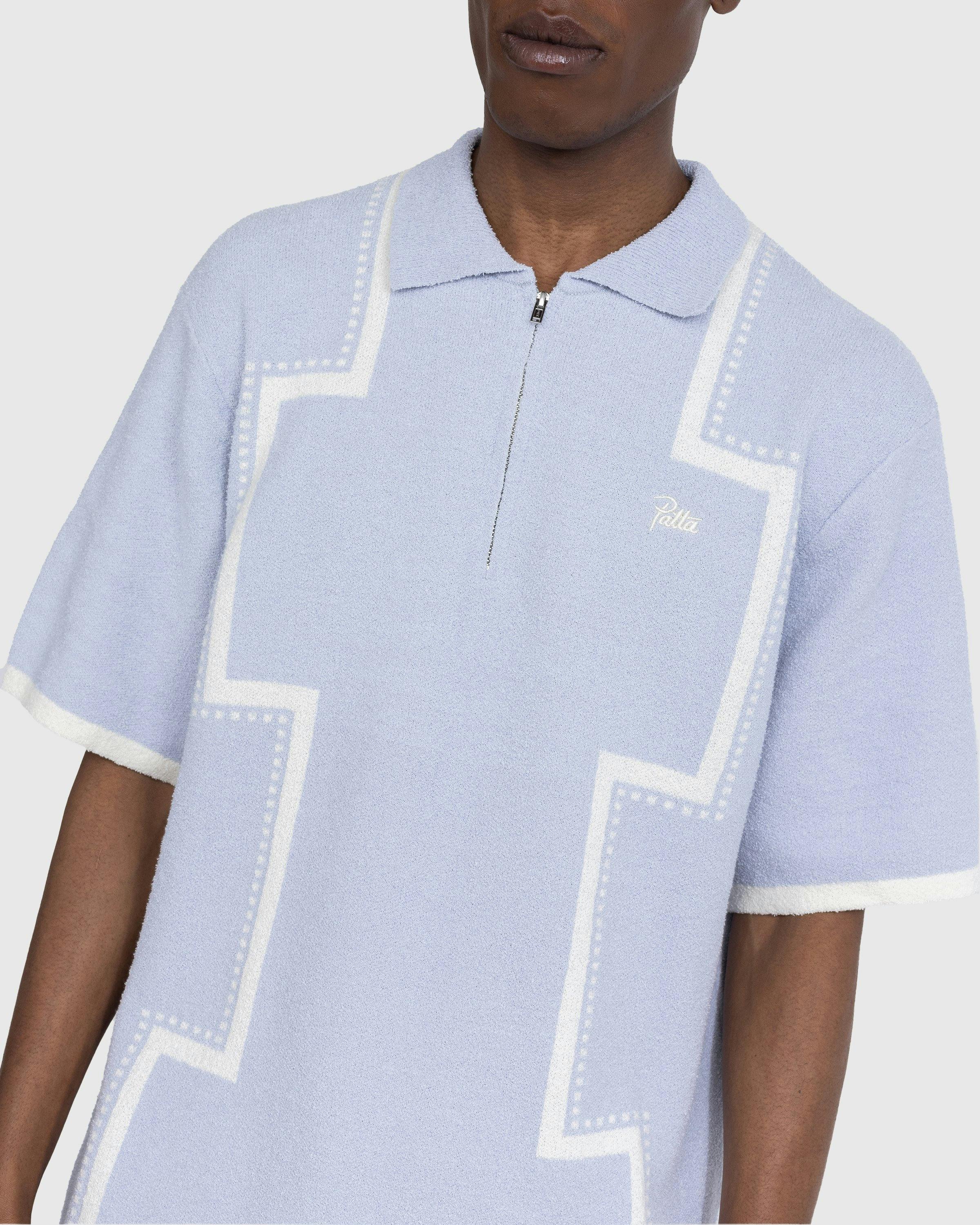 Patta - Spritz Short-Sleeve Polo Blue - Clothing - Blue - Image 4