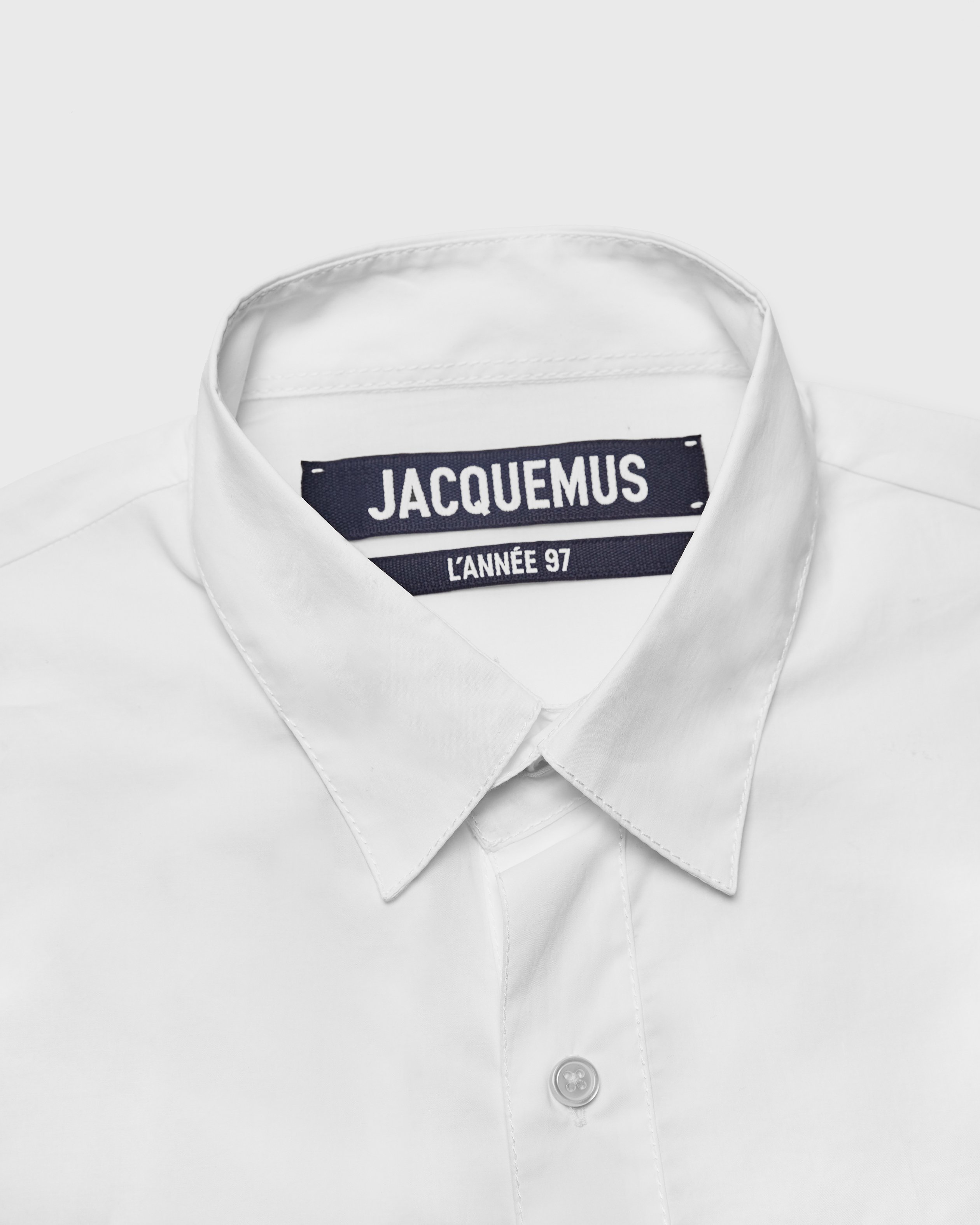 JACQUEMUS - Le Chemise Carro White - Clothing - White - Image 3