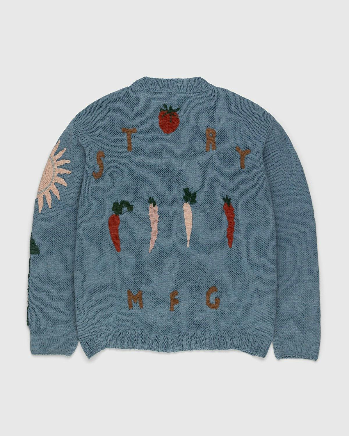 Story mfg. - Twinsun Cardigan Carrots Blue - Clothing - Blue - Image 2