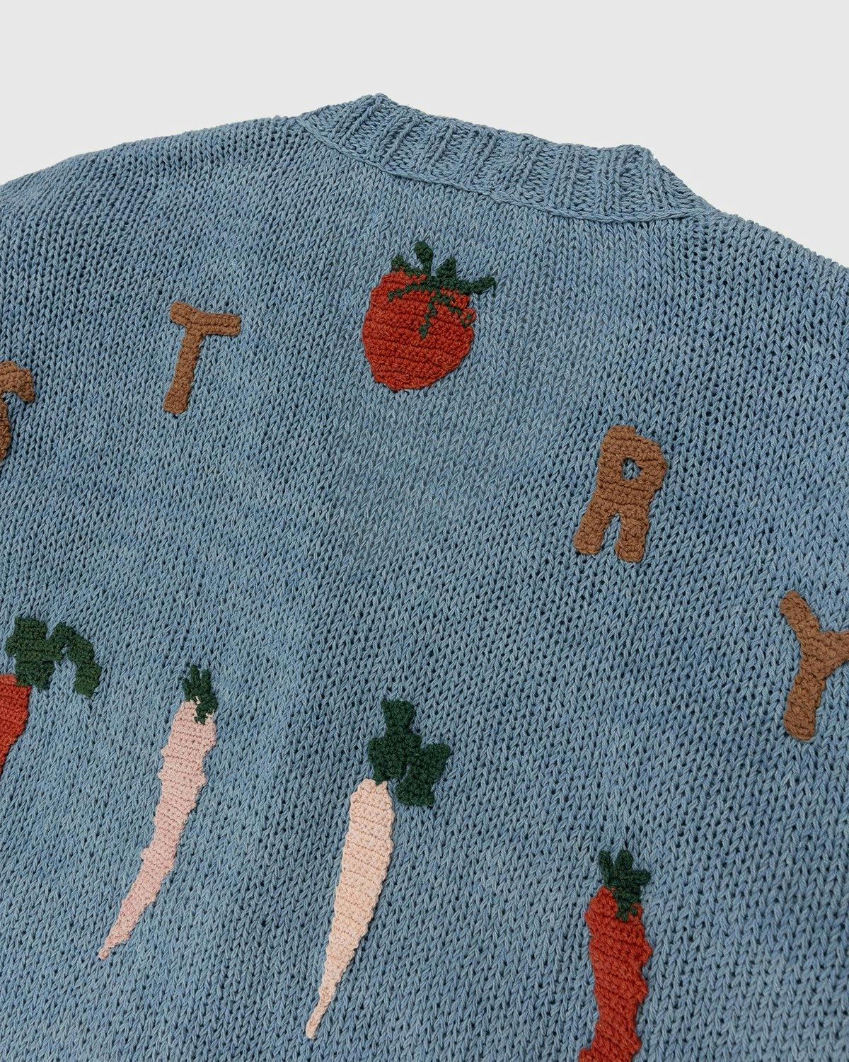 Story mfg. - Twinsun Cardigan Carrots Blue - Clothing - Blue - Image 3