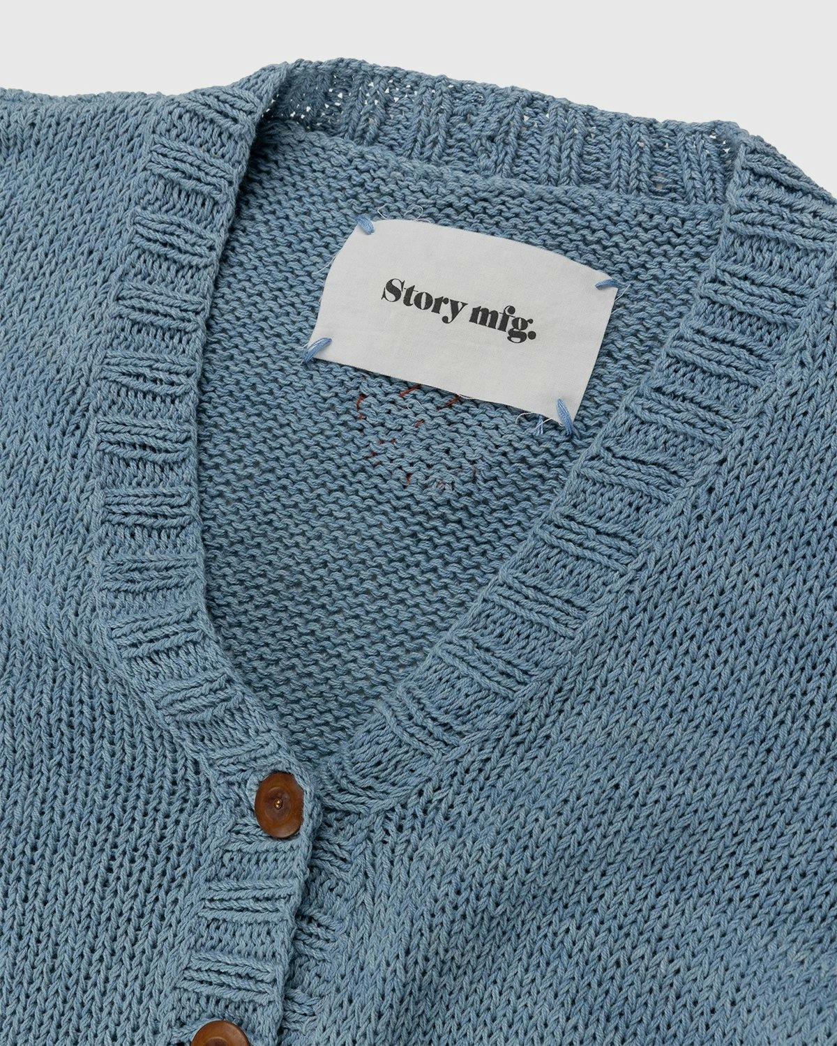 Story mfg. - Twinsun Cardigan Carrots Blue - Clothing - Blue - Image 5