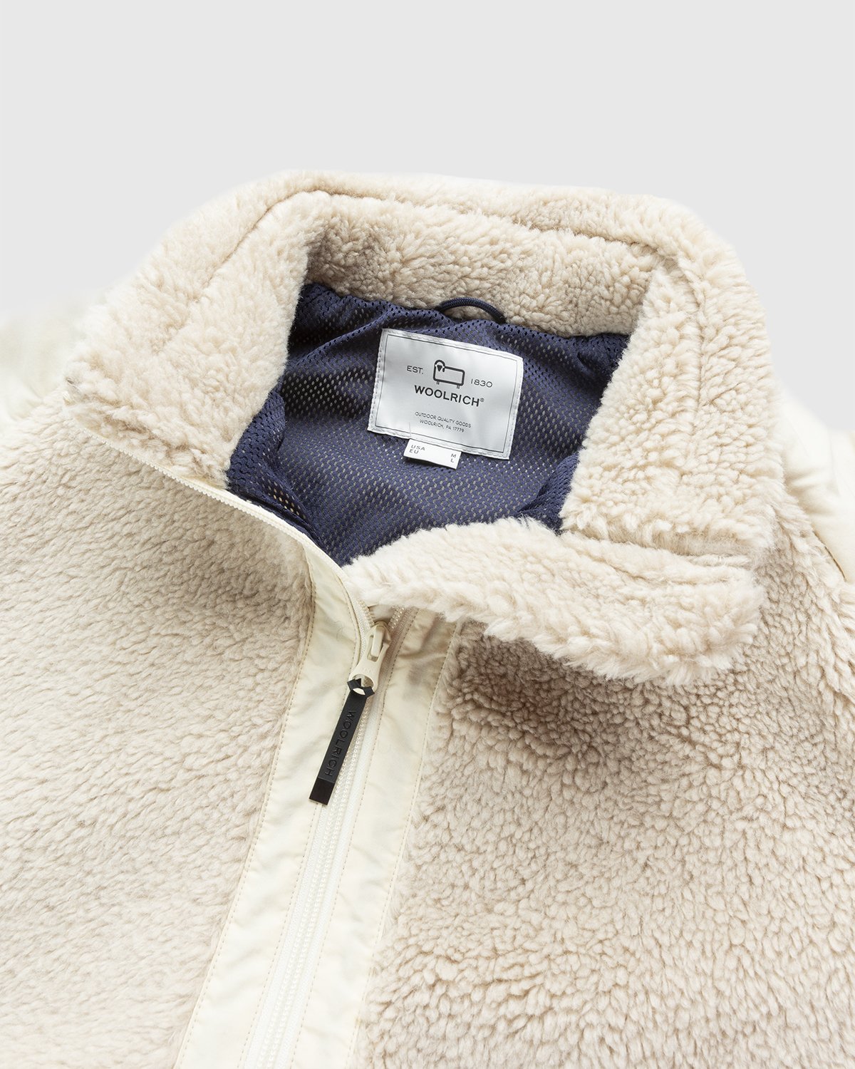 Woolrich - Terra Pile Jacket Ivory - Clothing - Beige - Image 4
