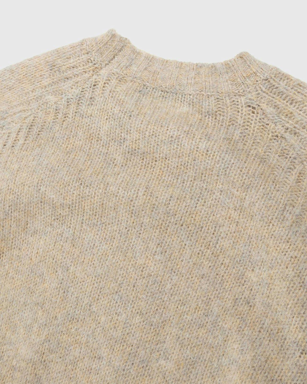 Acne Studios - Brushed Wool Crewneck Sweater Toffee Brown - Clothing - Brown - Image 5