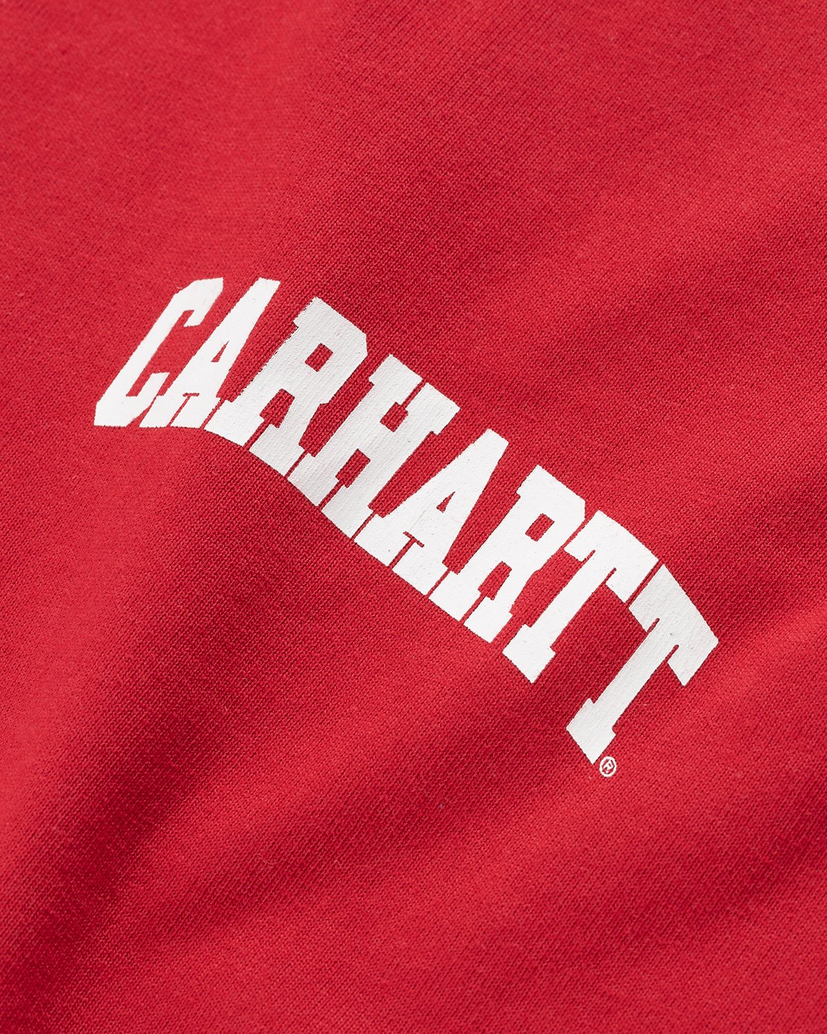 Carhartt WIP - University Script T-Shirt Cornel White - Clothing - Red - Image 5