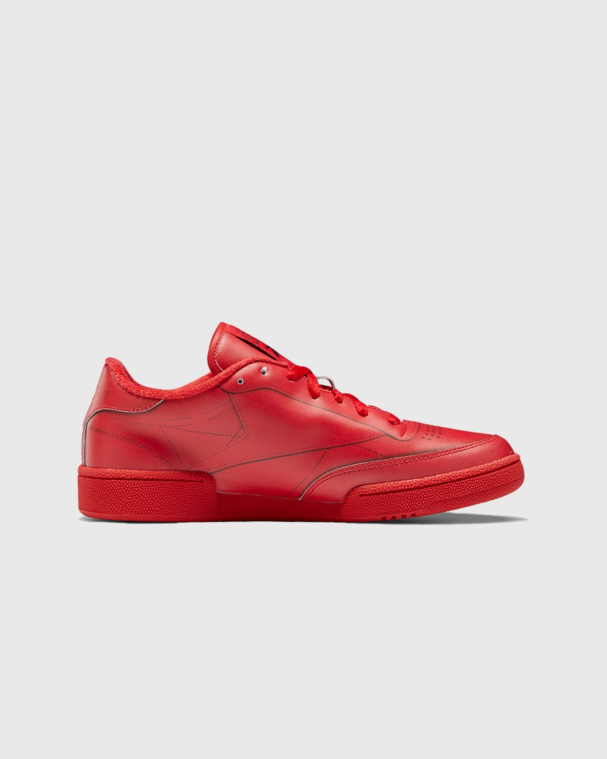 Maison Margiela x Reebok - Club C Trompe L’Oeil Red - Footwear - Red - Image 5