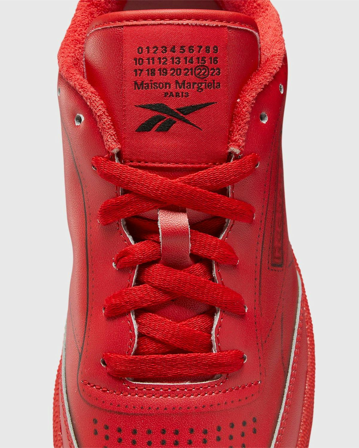 Maison Margiela x Reebok - Club C Trompe L’Oeil Red - Footwear - Red - Image 6