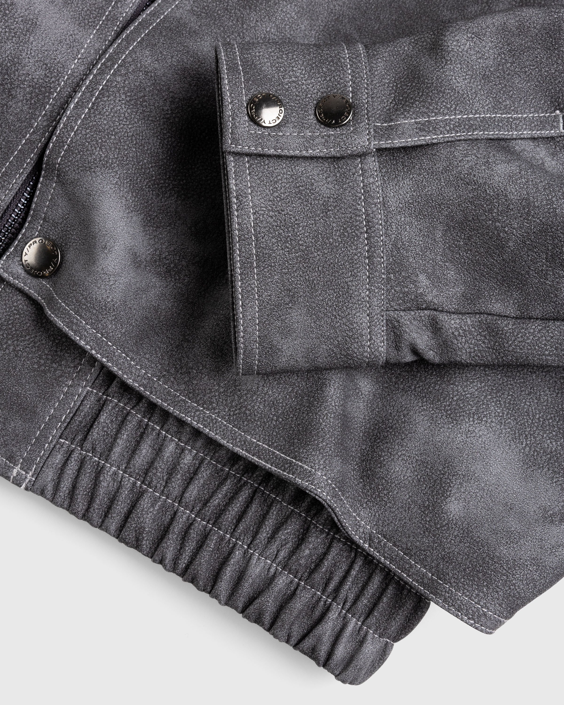 Y/Project - Snap Panel Bomber Jacket Grey - Clothing - Grey - Image 7