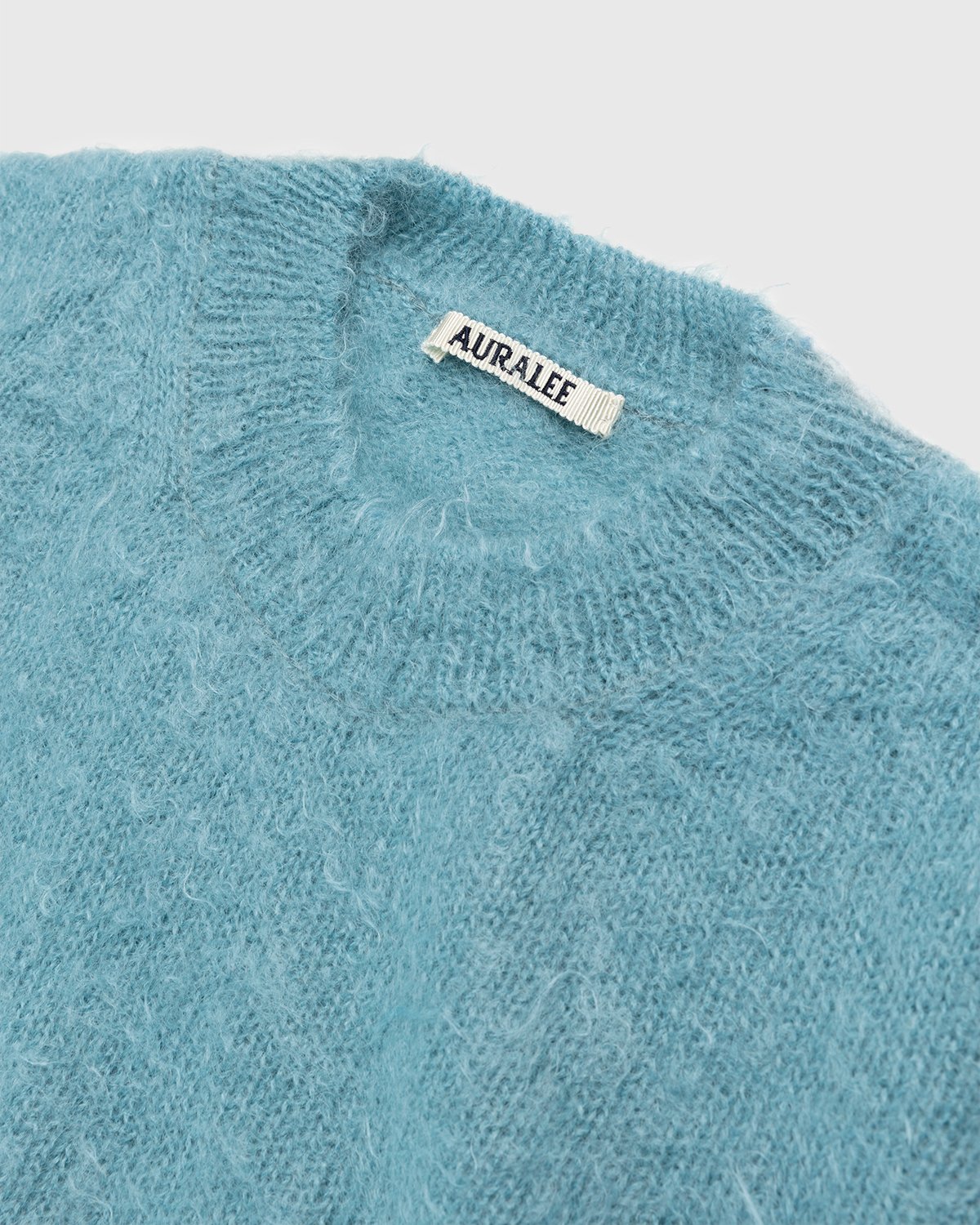 Auralee - Ultra-Soft Mohair Knit Blue - Clothing - Blue - Image 3