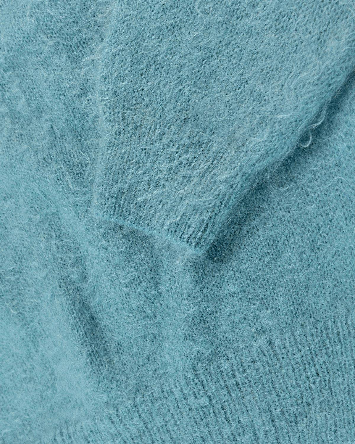 Auralee - Ultra-Soft Mohair Knit Blue - Clothing - Blue - Image 5